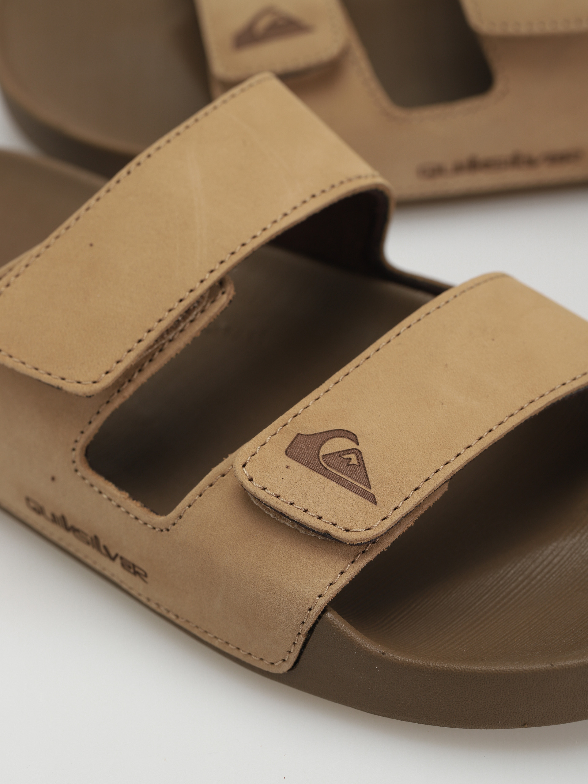 Quiksilver Rivi Leather Flip-flops (tan 1)