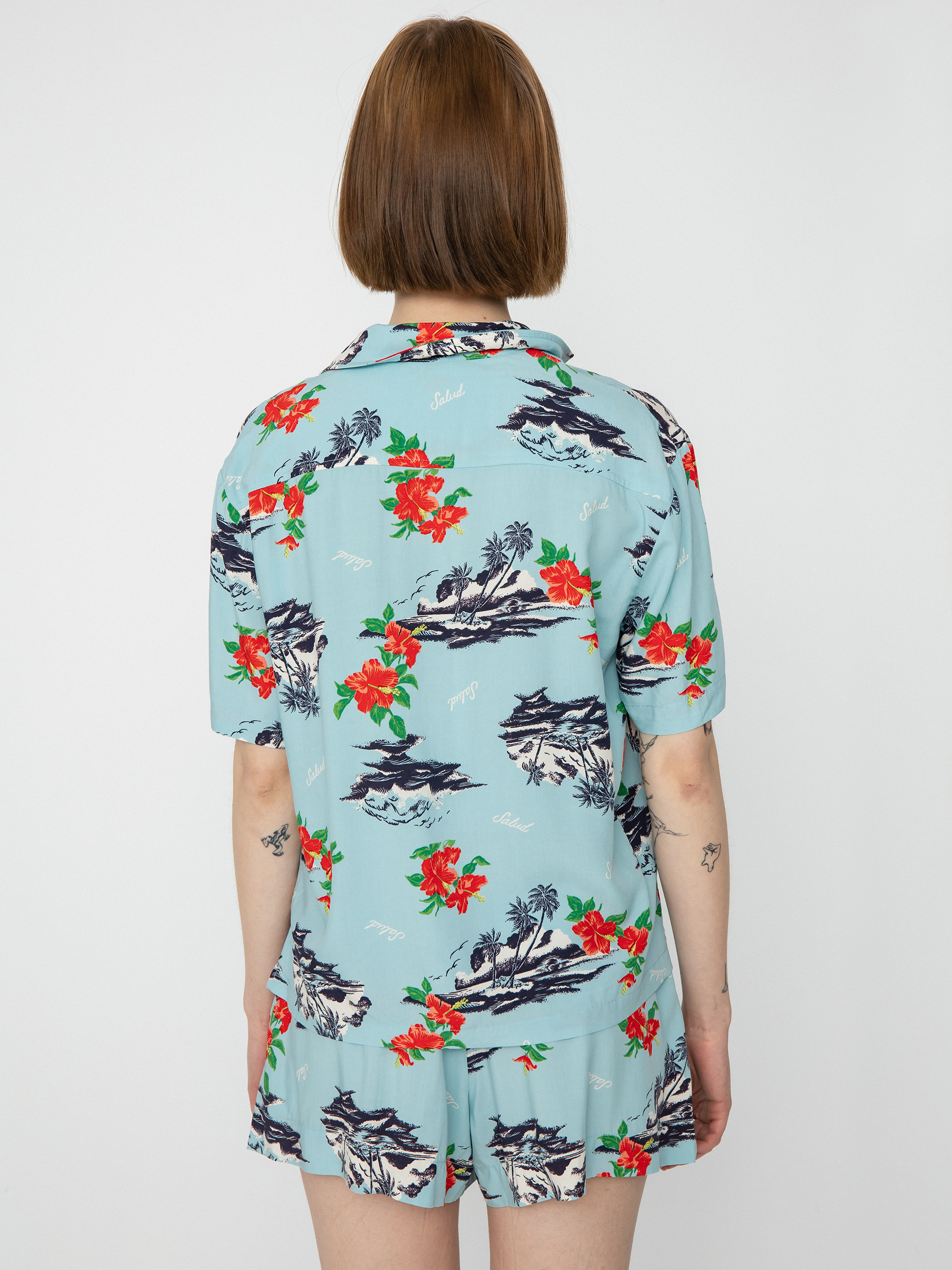 Brixton Bunker Paradise Shirt Wmn (canal blue)