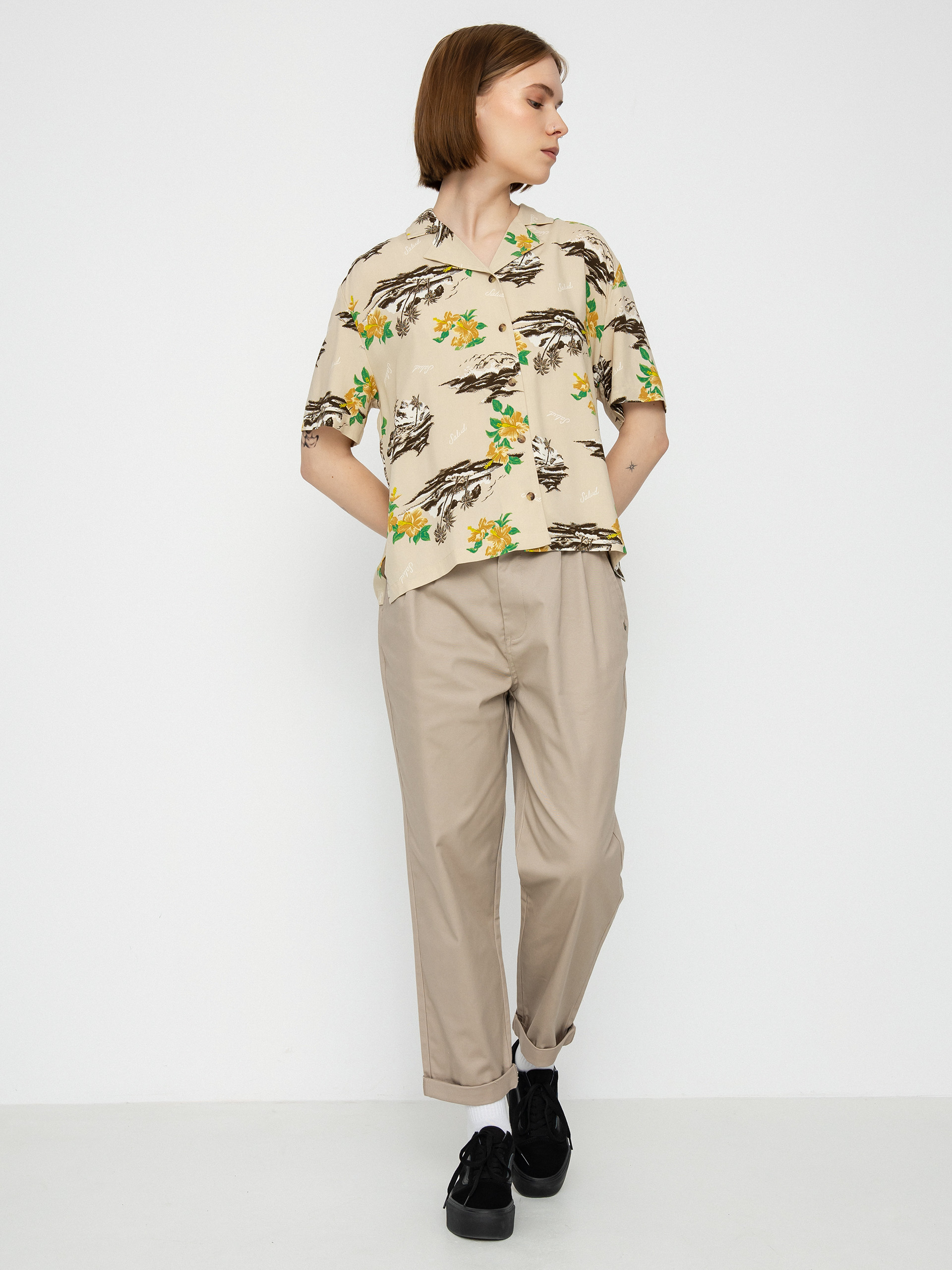 Brixton Bunker Paradise Shirt Wmn (safari)