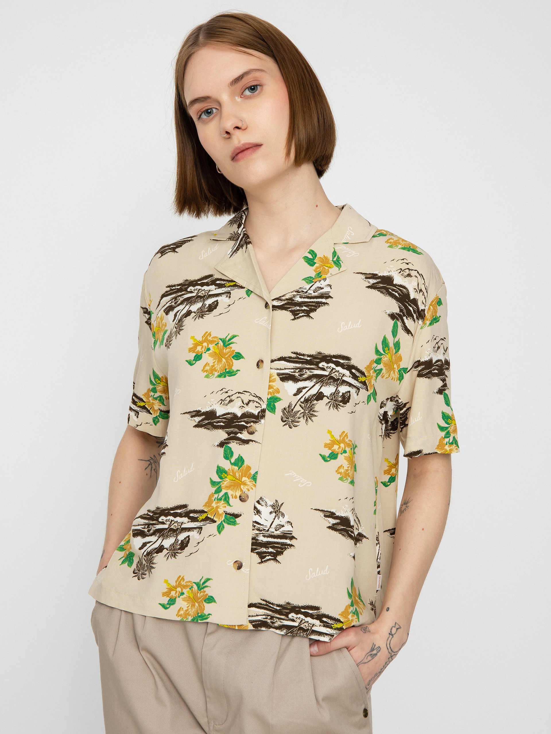 Brixton Bunker Paradise Shirt Wmn (safari)