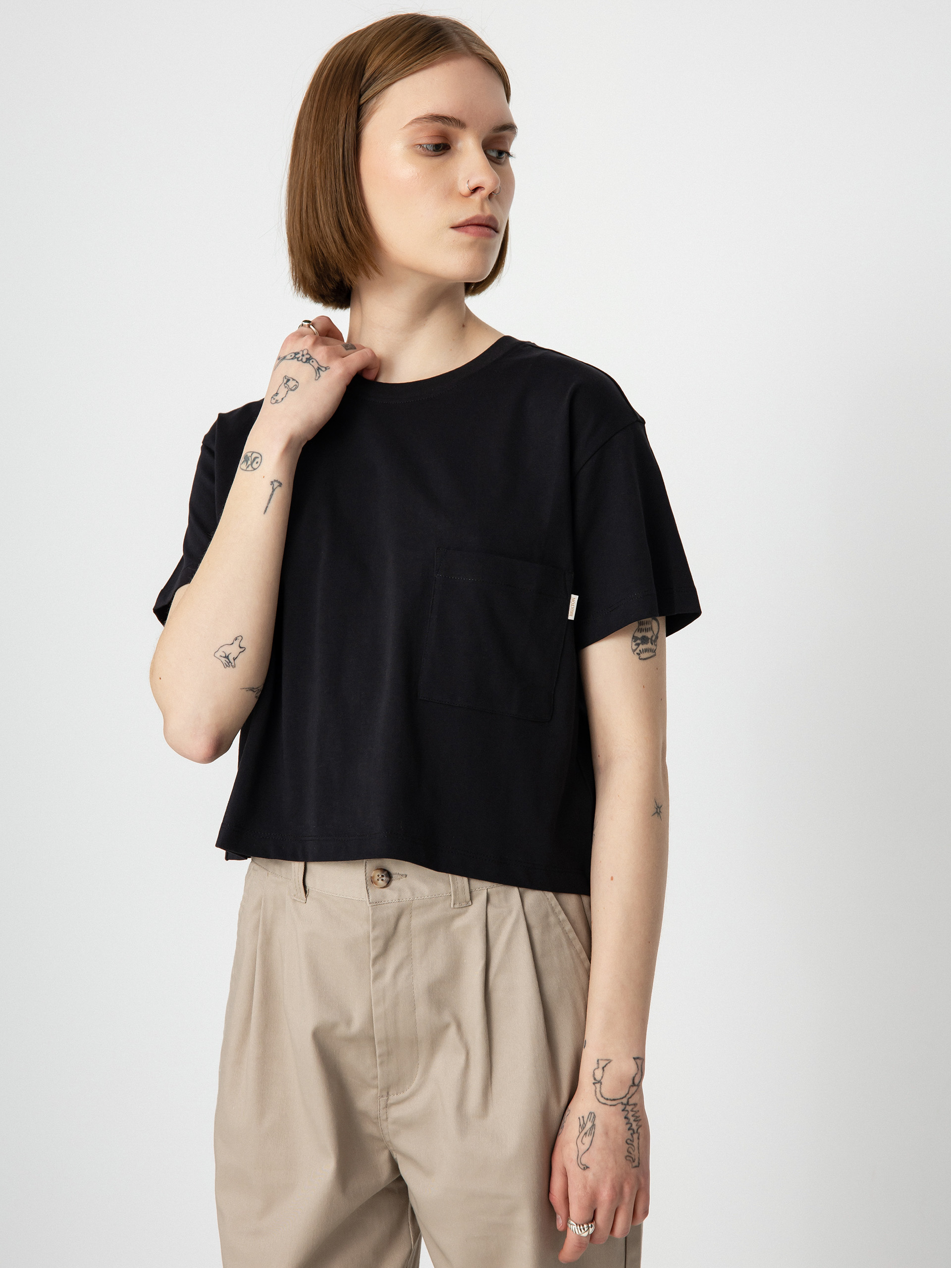 Brixton Carefree Pocket T-shirt Wmn (black)