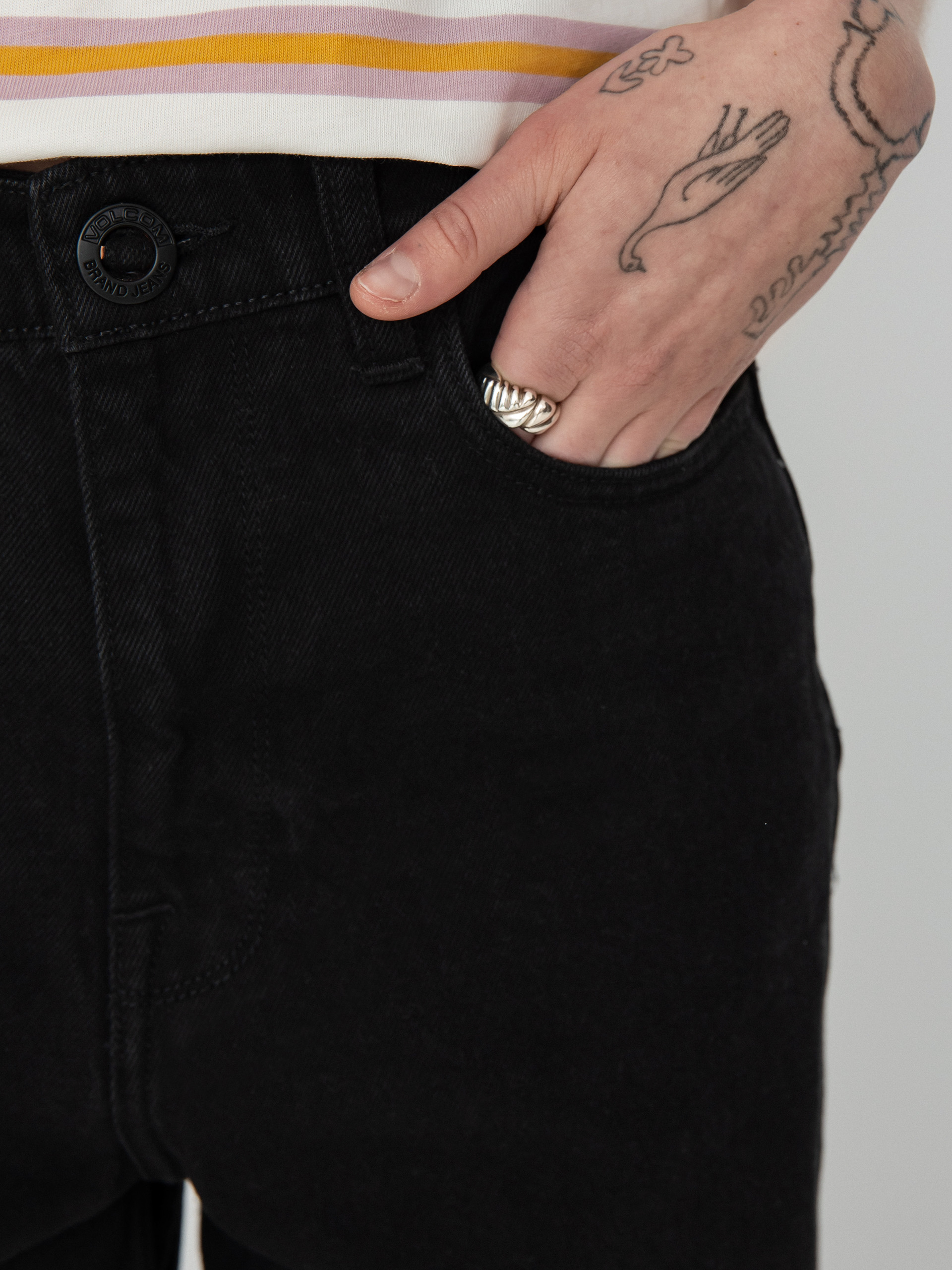 Volcom Weellow Denim Pants Wmn (black)