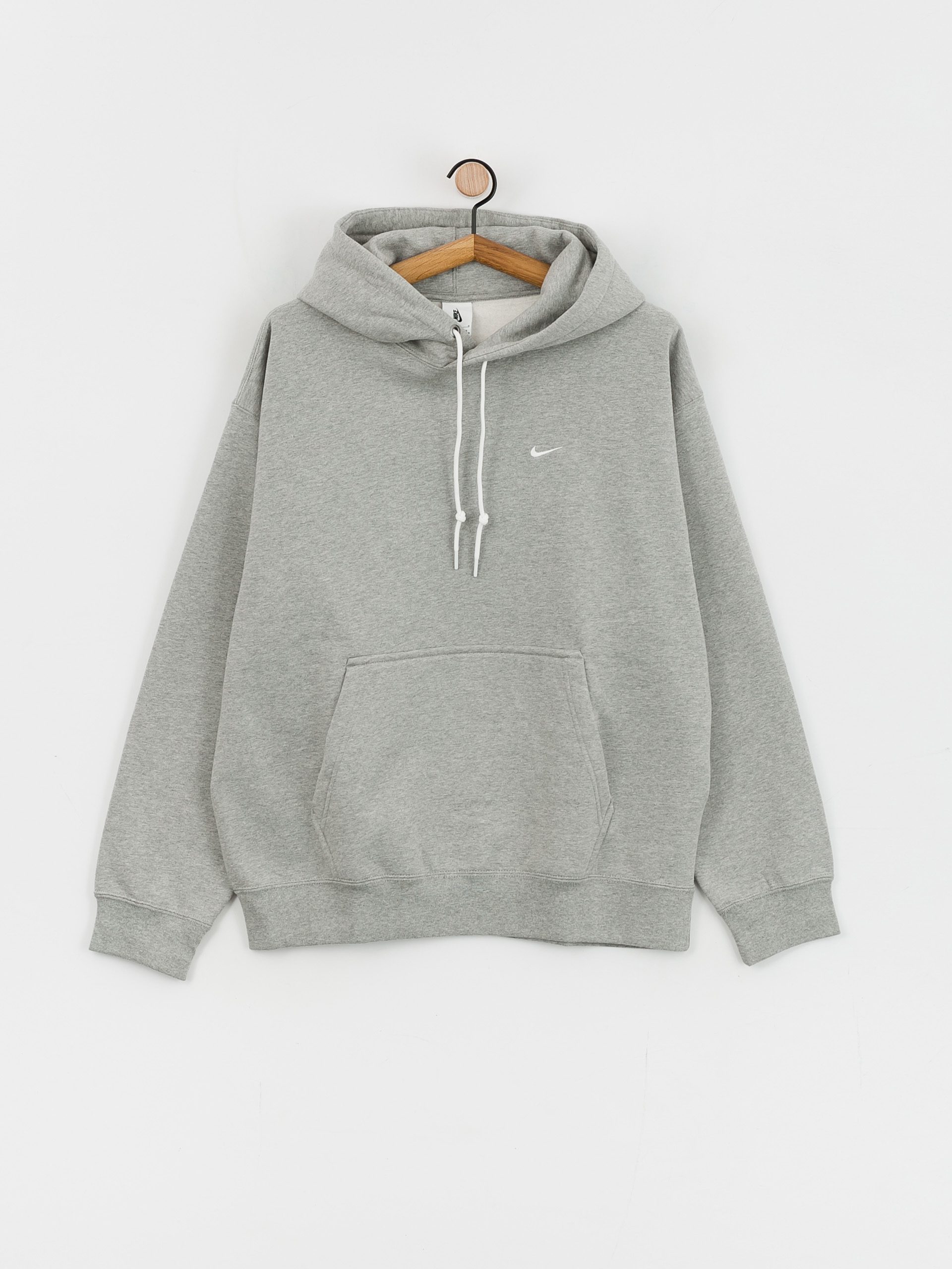 Nike SB Solo Swoosh HD Hoodie (dk grey heather/white)