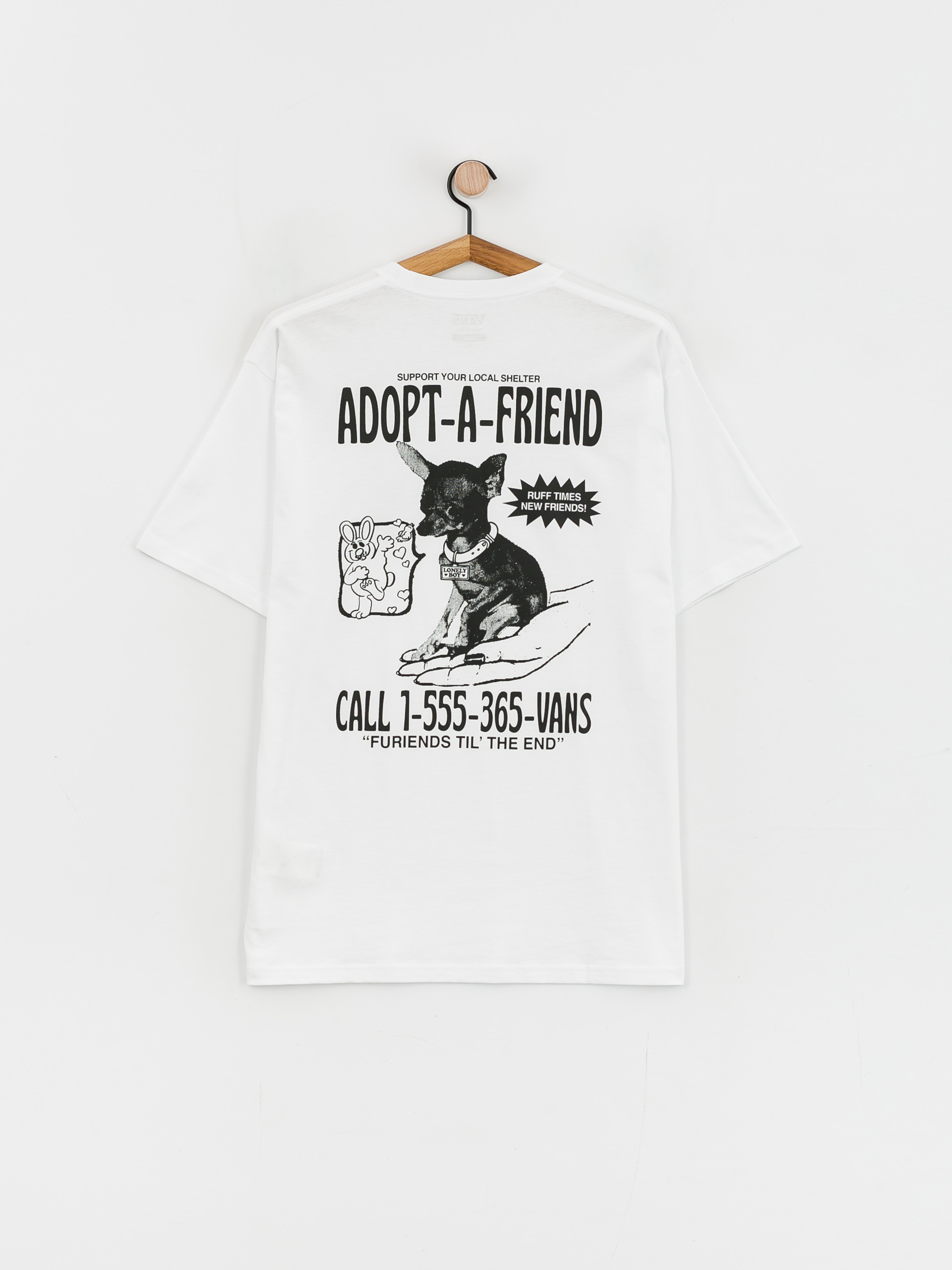 Vans Adopted A Friend T-shirt (white)