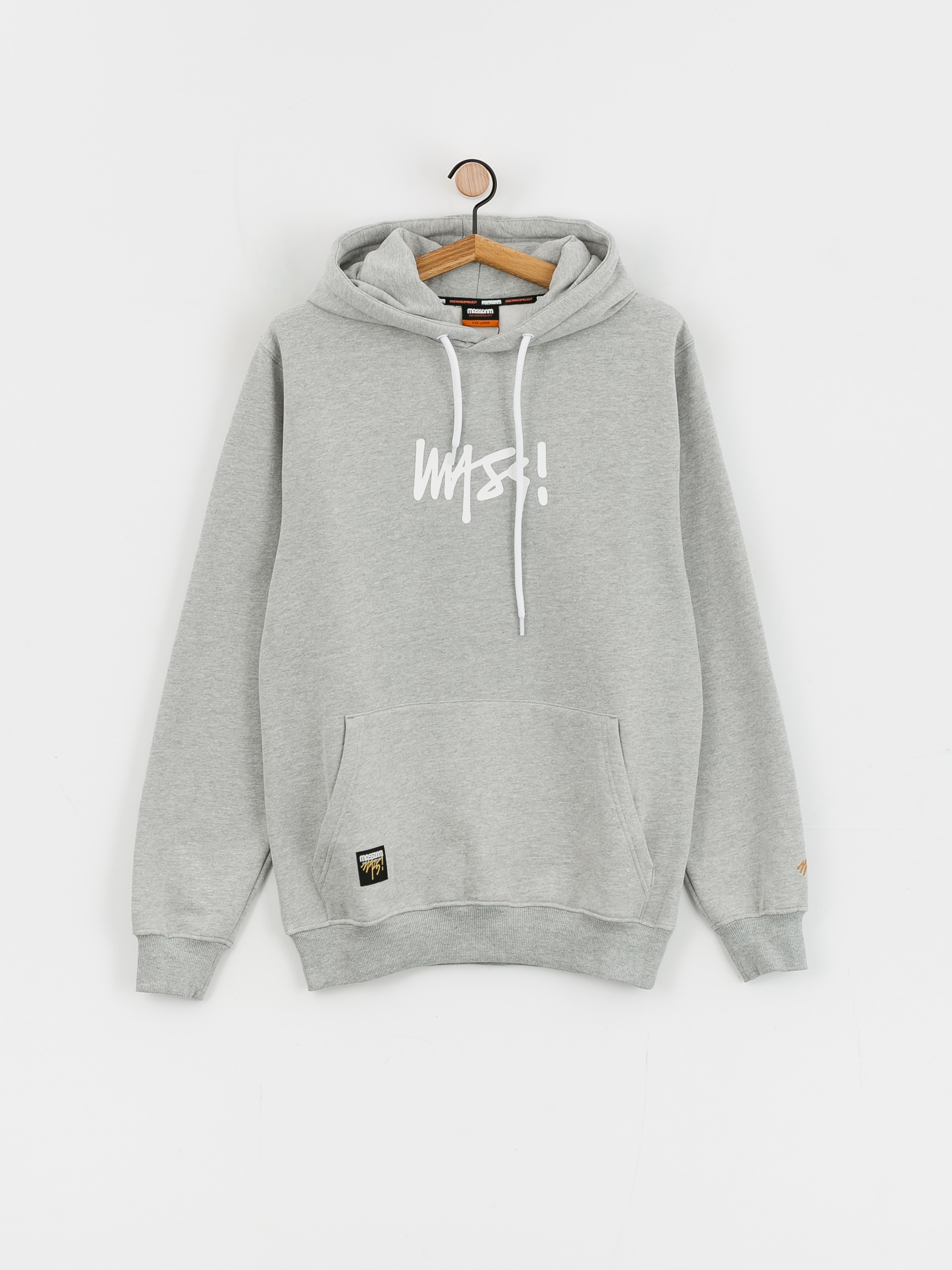 MassDnm Signature Medium Logo Sweatshirt (heather grey)