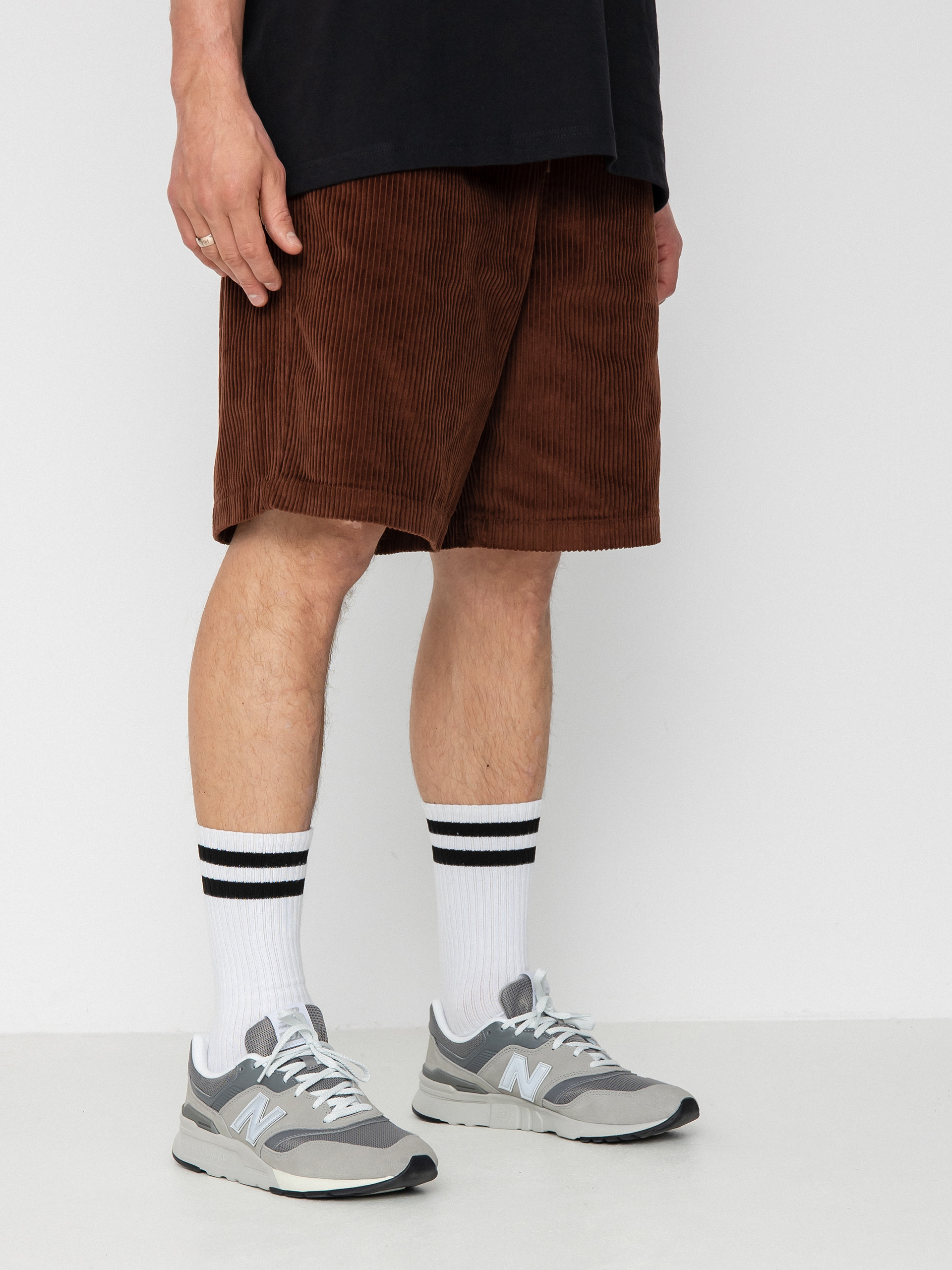 OBEY Easy Relaxed Corduroy Shorts (sepia)