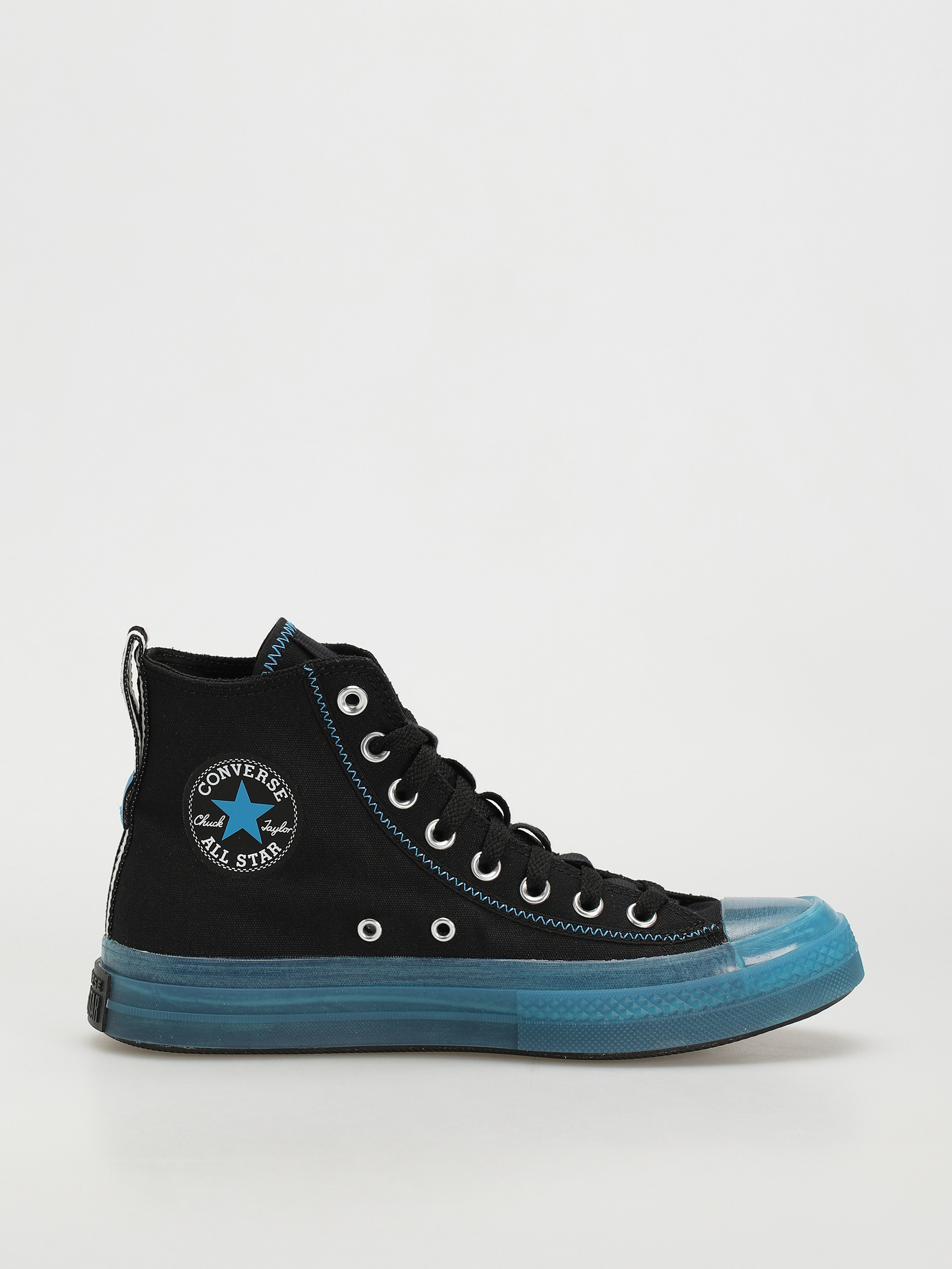 Converse all star black and blue best sale