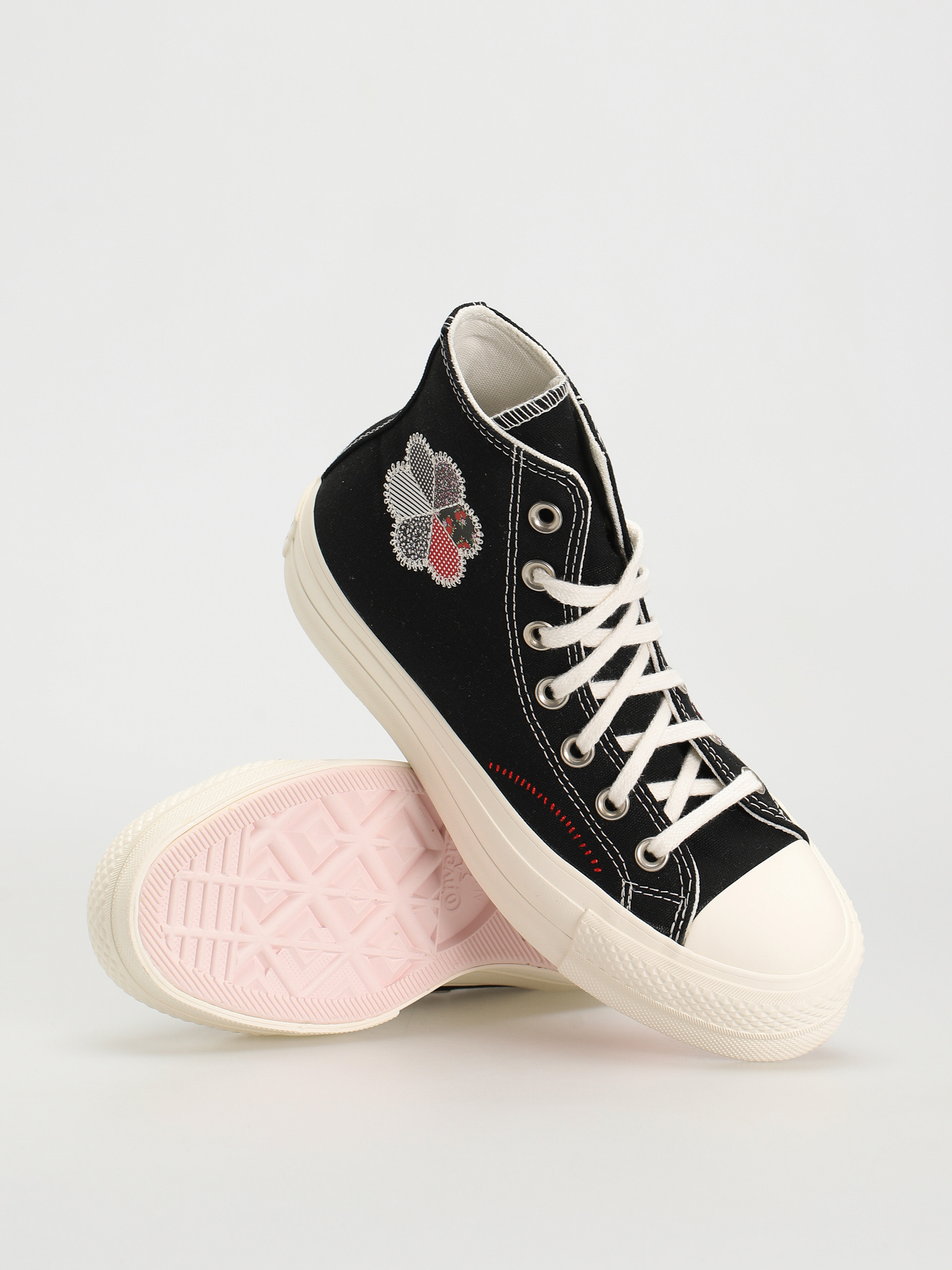 Converse all star high tops black and red hotsell