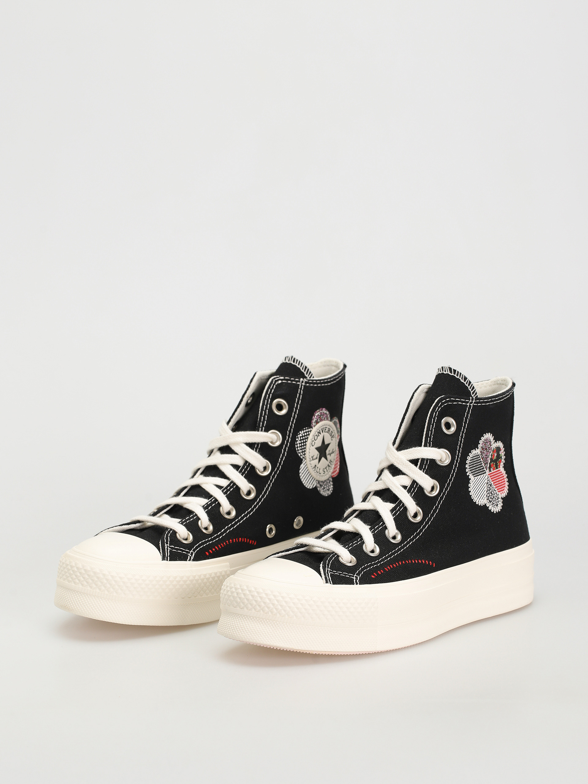 Converse Chuck Taylor All Star Lift Hi Chucks Wmn (black/egret/red)