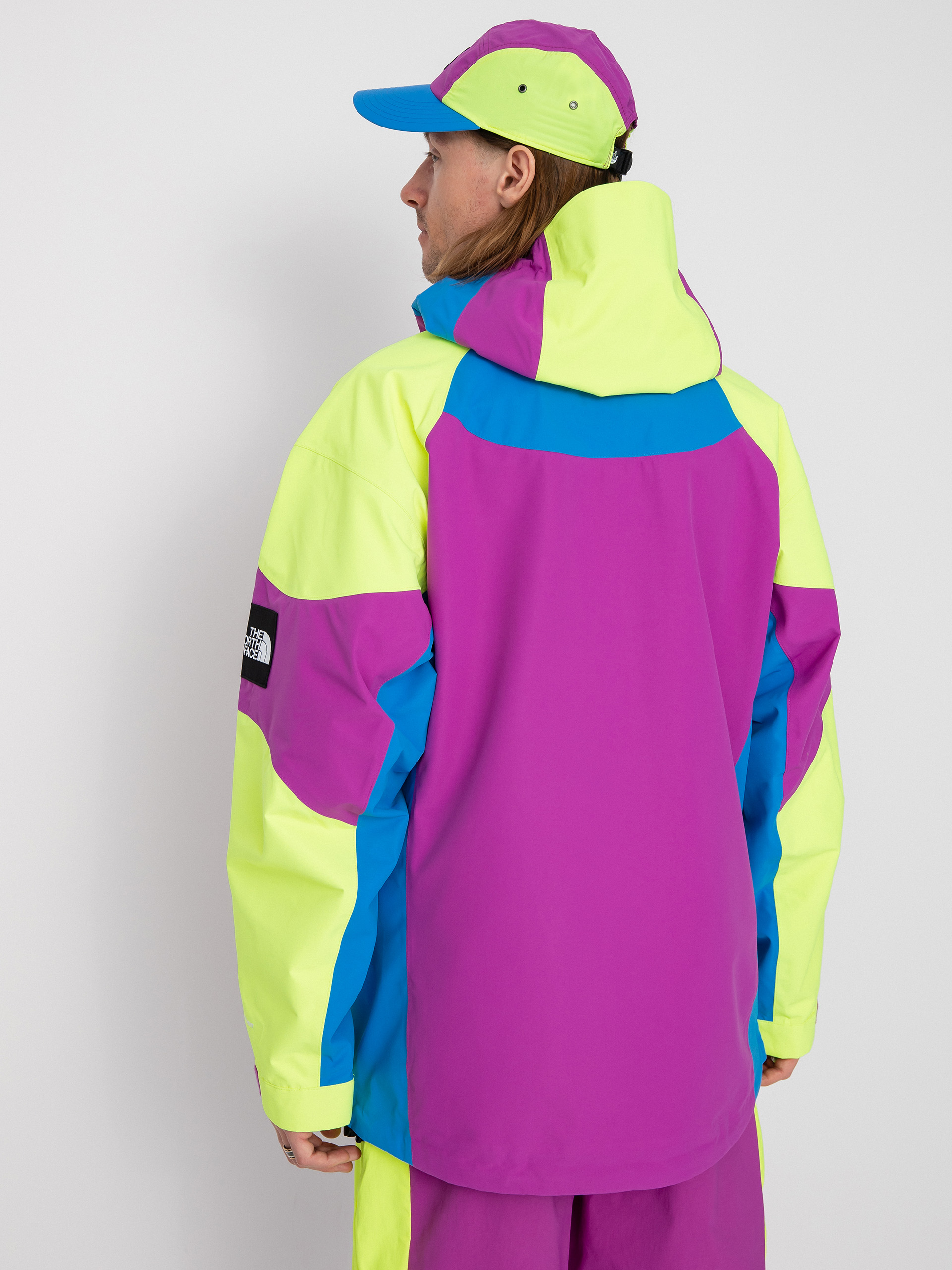 The North Face 3L Dryvent Carduelis Jacket (purple cactus flower/led yellow/super sonic blue)