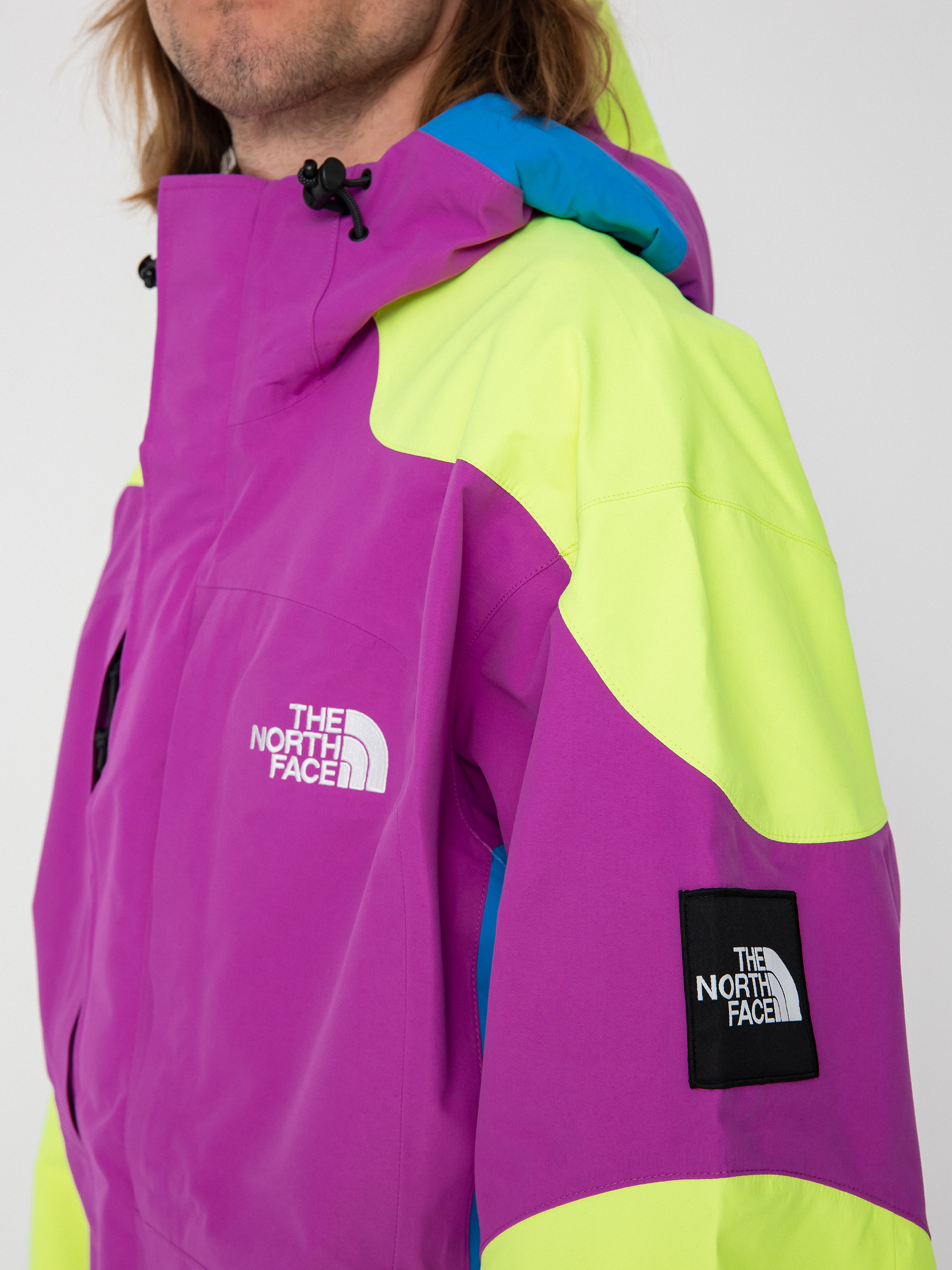 The North Face 3L Dryvent Carduelis Jacket (purple cactus flower/led yellow/super sonic blue)