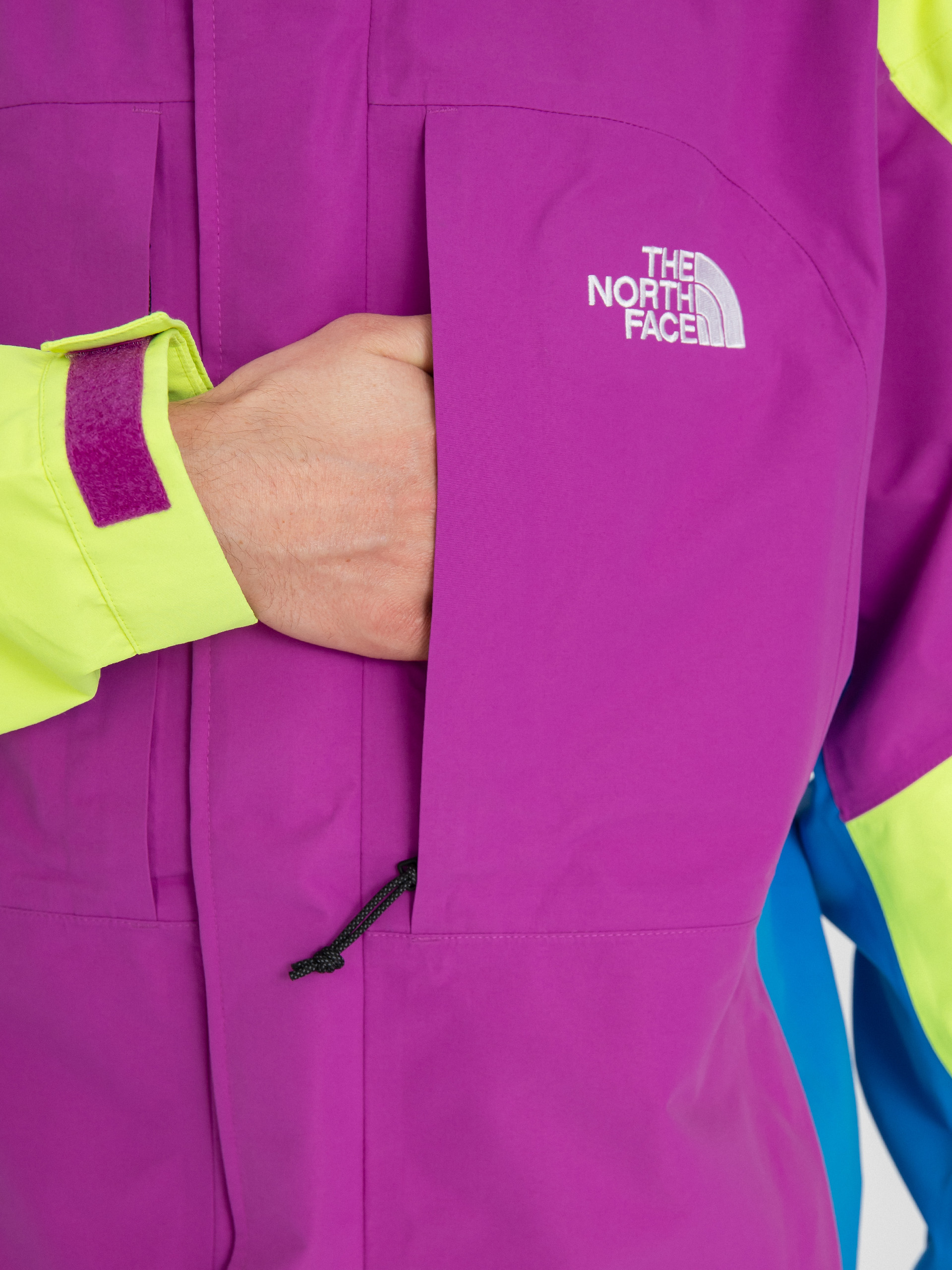 The North Face 3L Dryvent Carduelis Jacket (purple cactus flower/led yellow/super sonic blue)