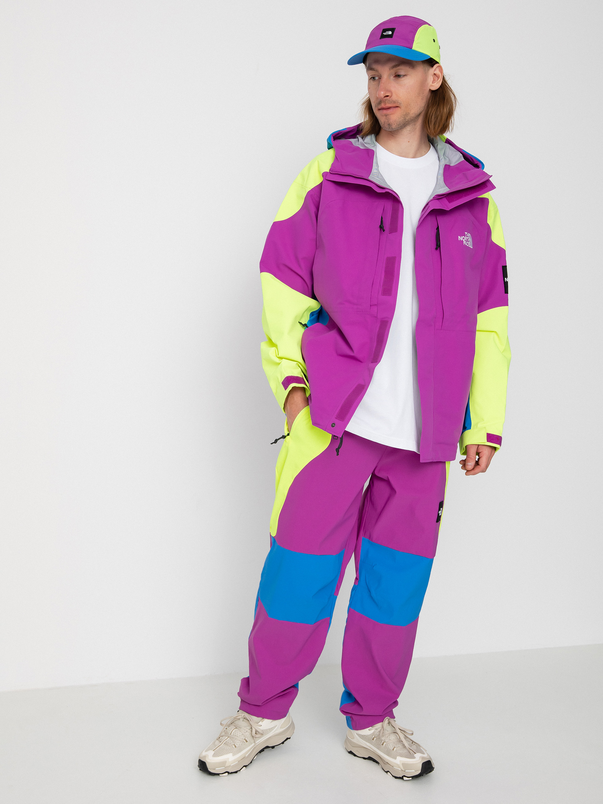 The North Face 3L Dryvent Carduelis Jacket (purple cactus flower/led yellow/super sonic blue)