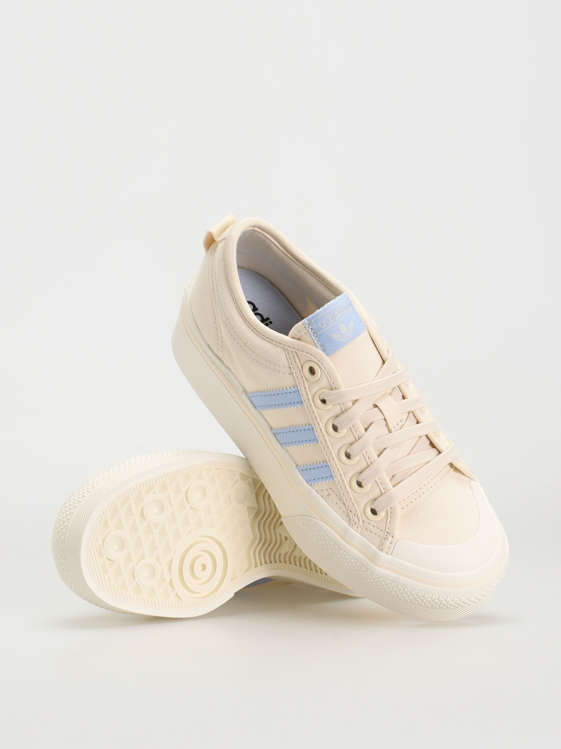 Blue Adidas Nizza On Foot Nizza Platform Shoes Blue Adidas Nizza Adidas  Originals Nizza