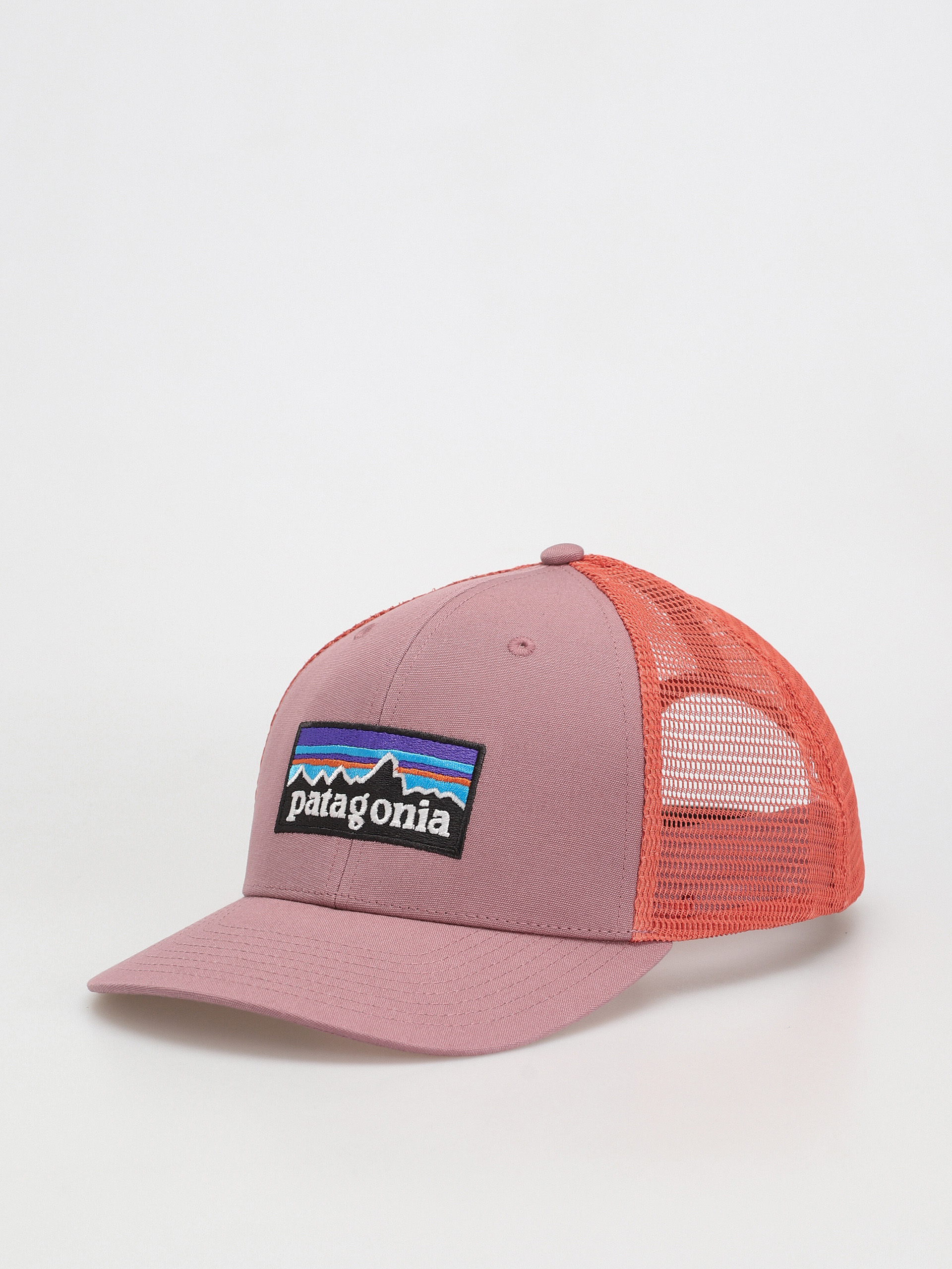 Patagonia P 6 Logo Trucker Cap - pink (evening mauve)