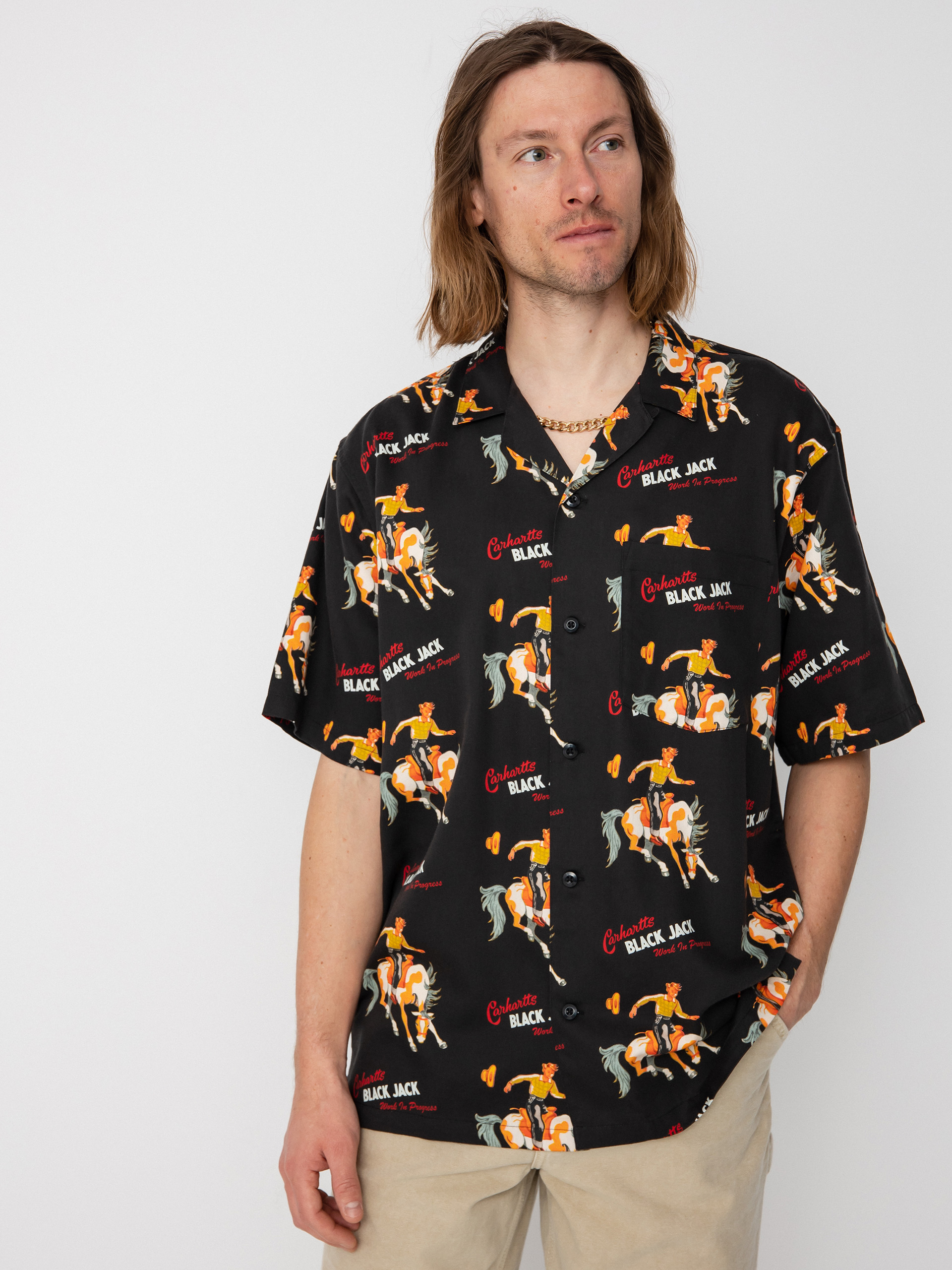 Carhartt WIP Black Jack Shirt (black jack black)