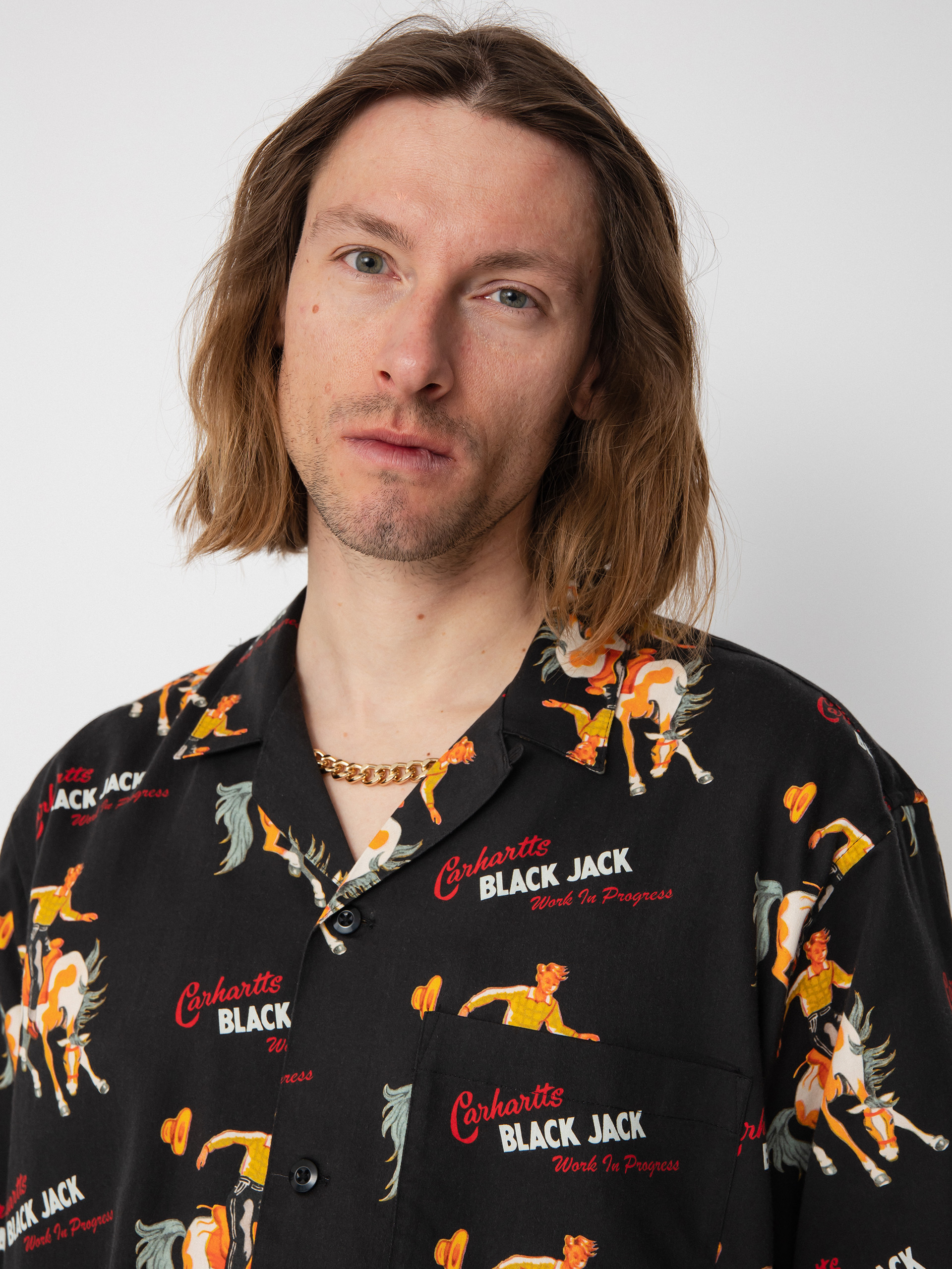 Carhartt WIP Black Jack Shirt (black jack black)