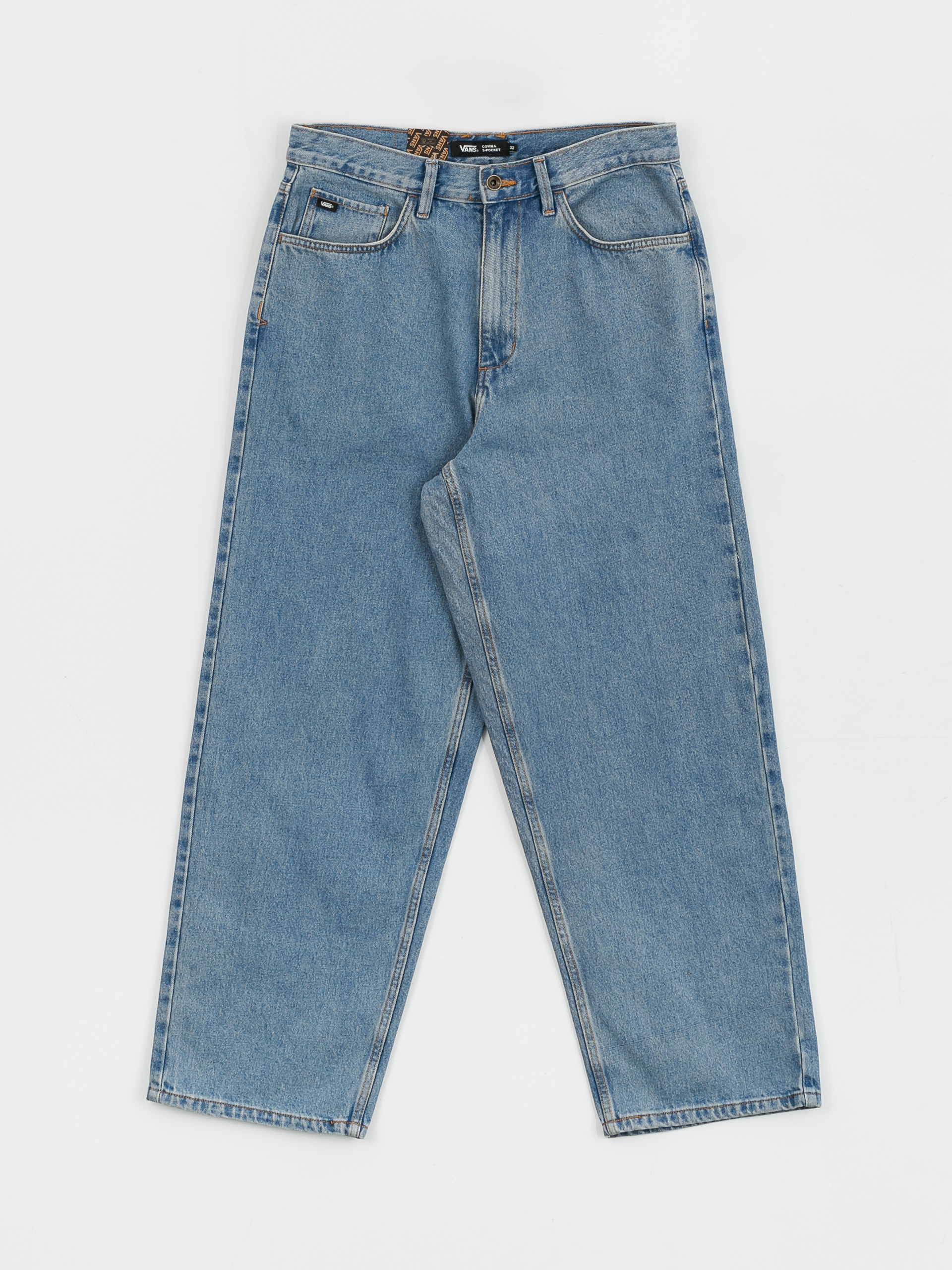 Vans Covina 5Pkt Baggy Denim Pants (stone wash)