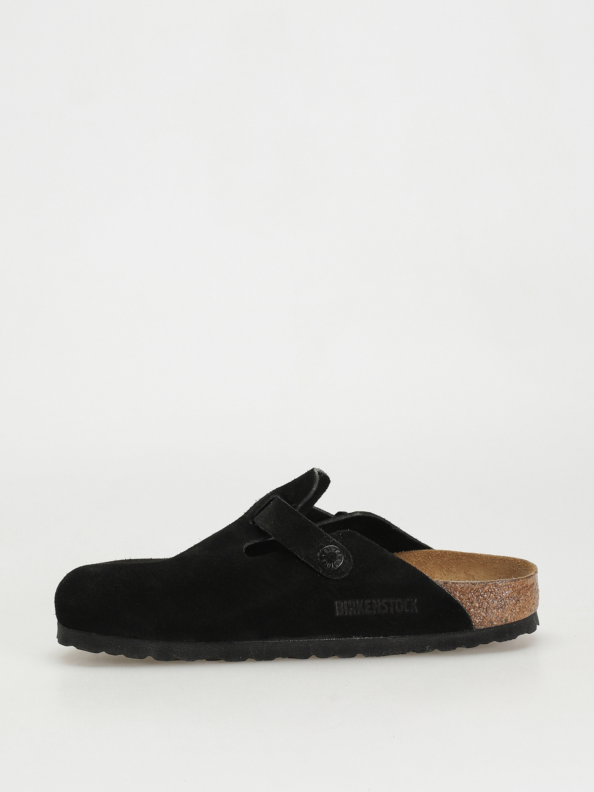 Birkenstock Boston Suede Narrow Sandalen Wmn (black)