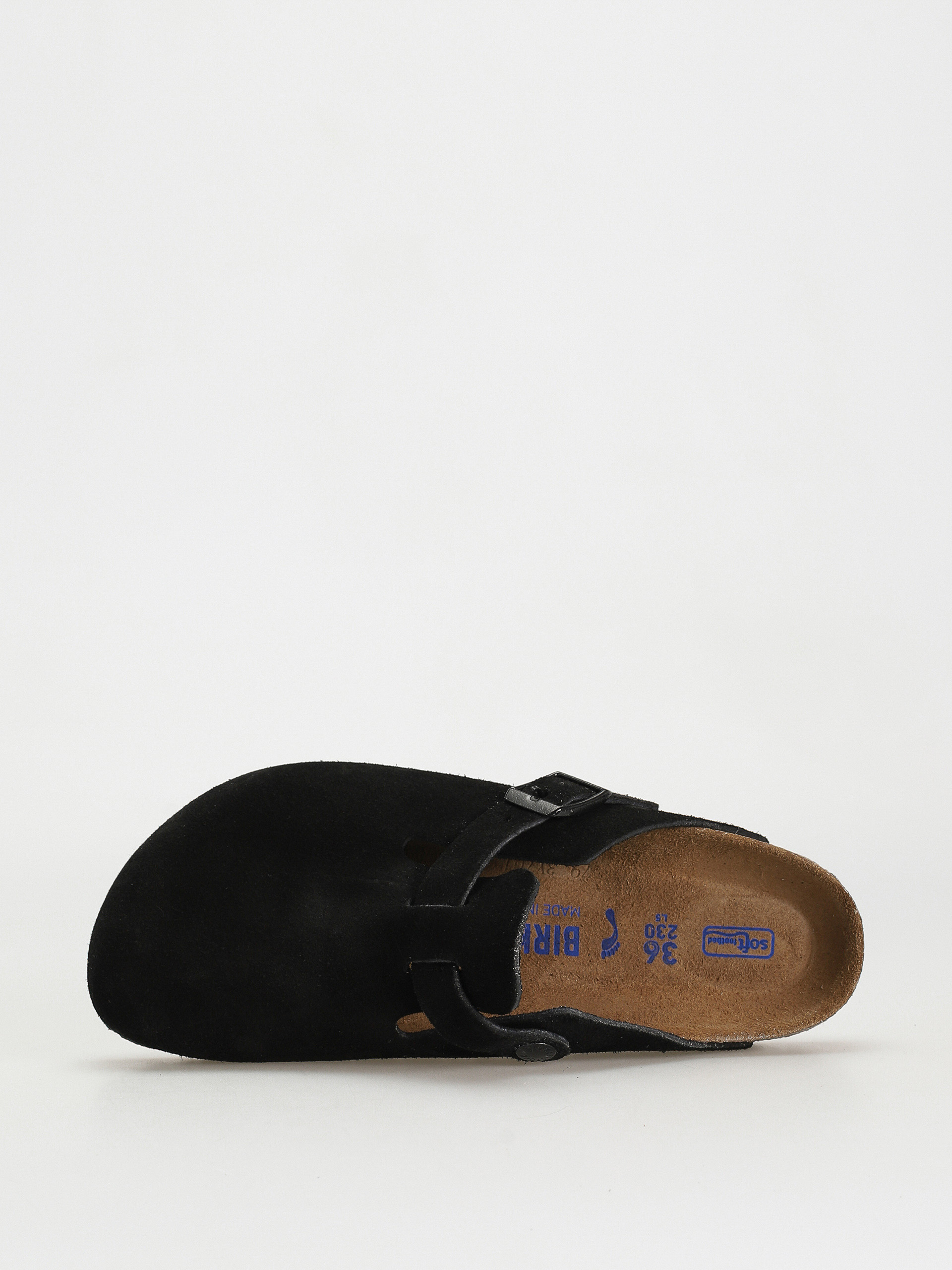 Birkenstock Boston Suede Narrow Sandalen Wmn (black)