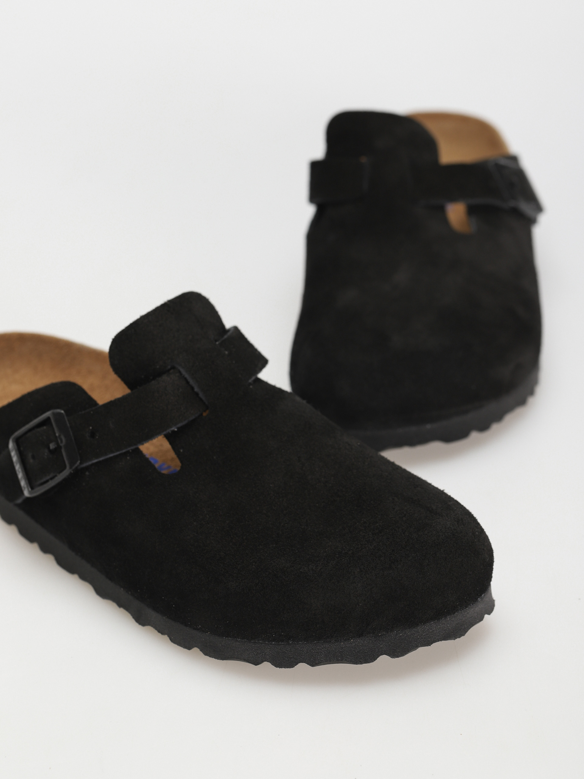 Birkenstock Boston Suede Narrow Flip-flops Wmn (black)