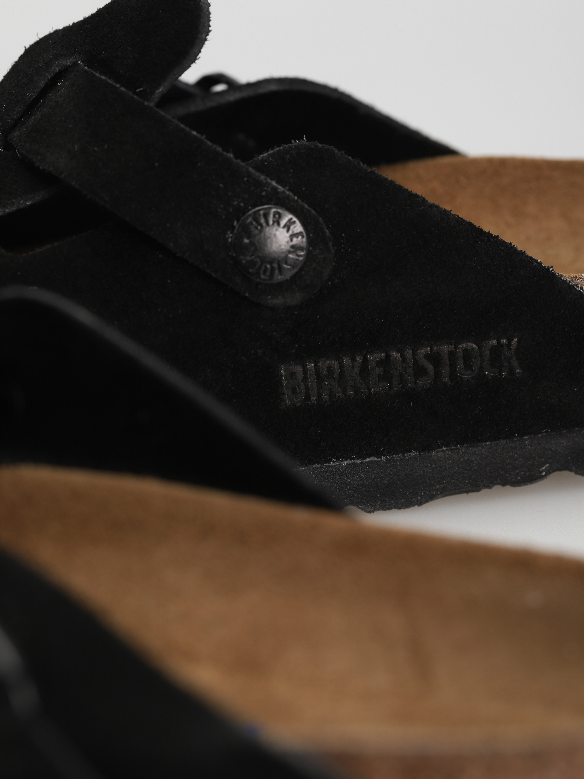 Birkenstock Boston Suede Narrow Flip-flops Wmn (black)