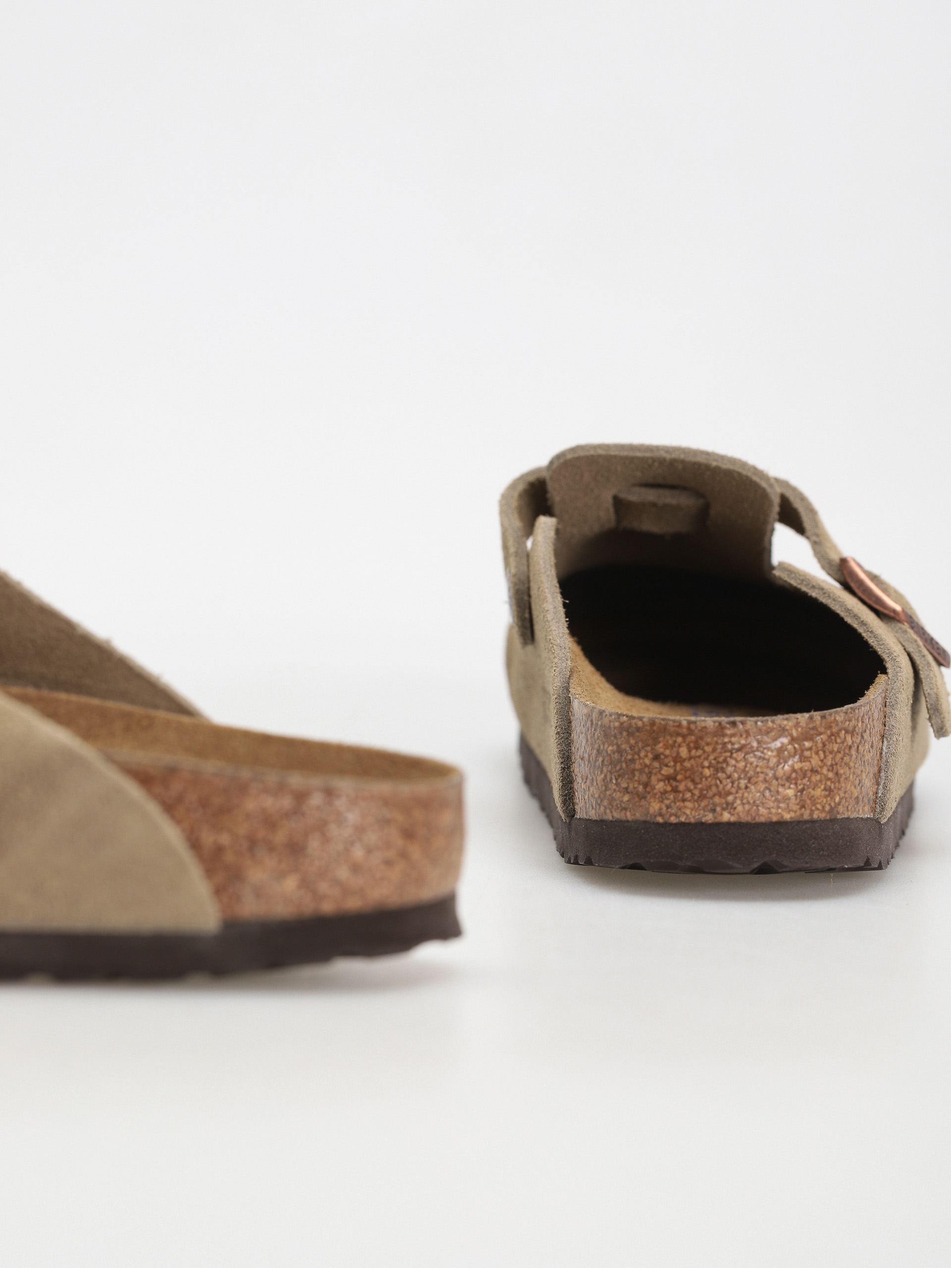 Birkenstock Boston Suede Narrow Sandalen Wmn (taupe)