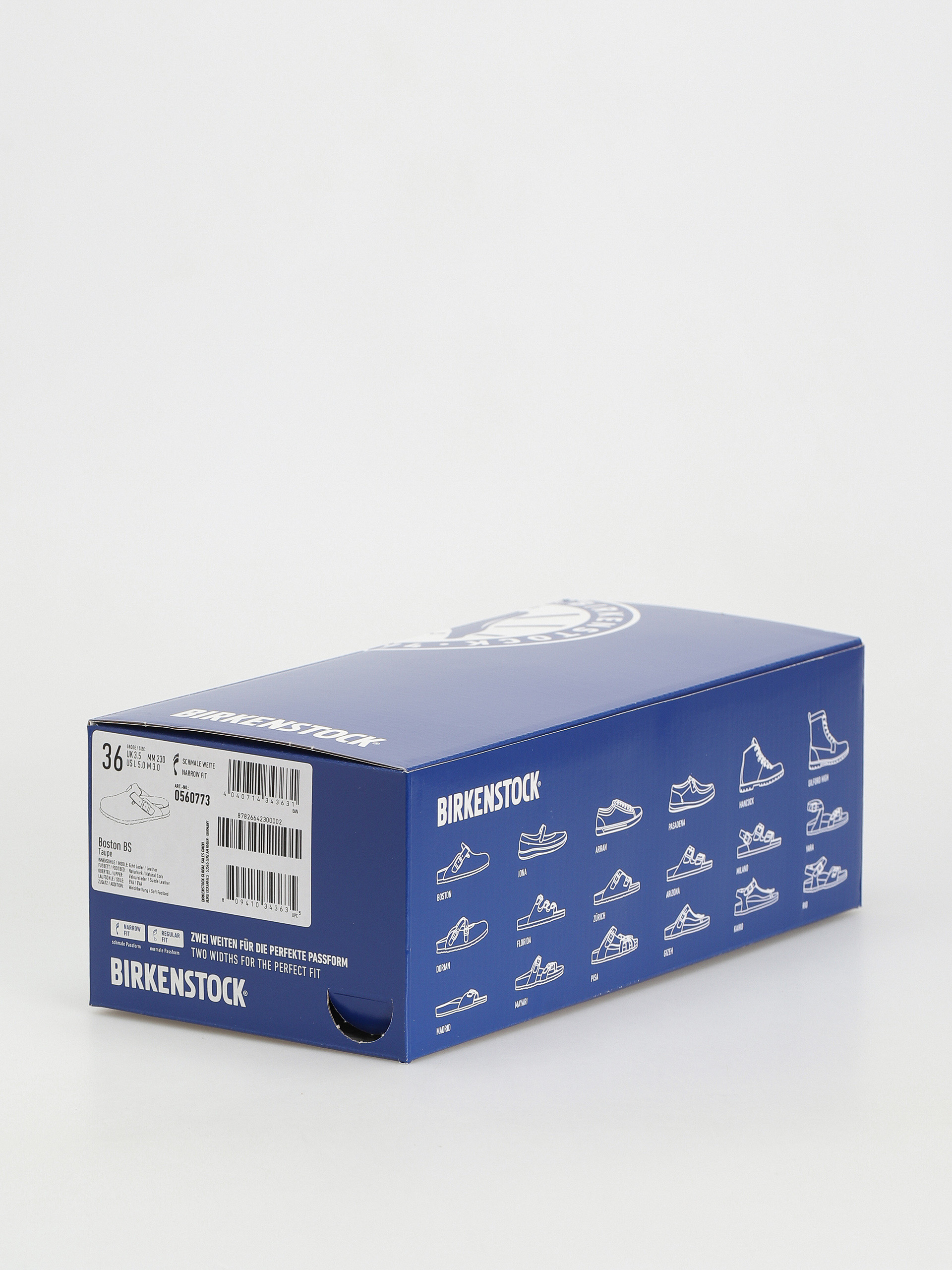 Birkenstock Boston Suede Narrow Sandalen Wmn (taupe)