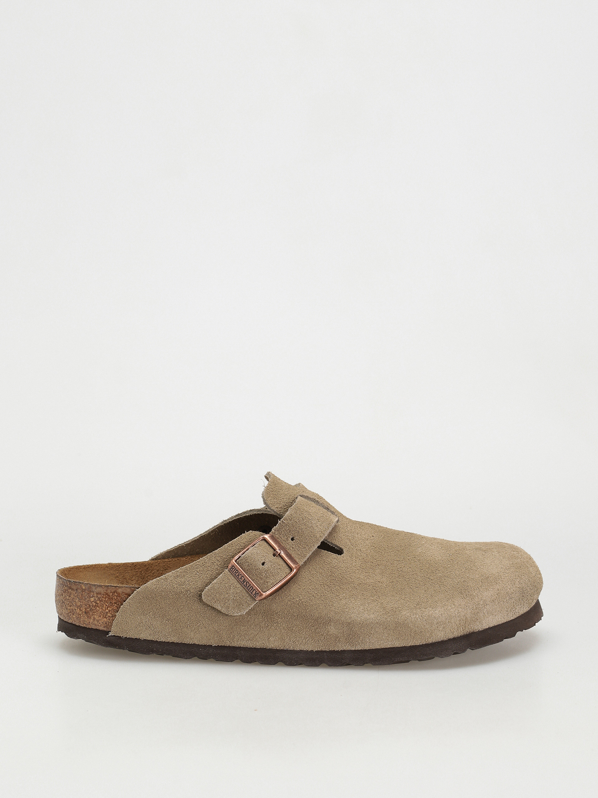 Birkenstock Boston Suede Regular Flip-flops - brown (taupe)