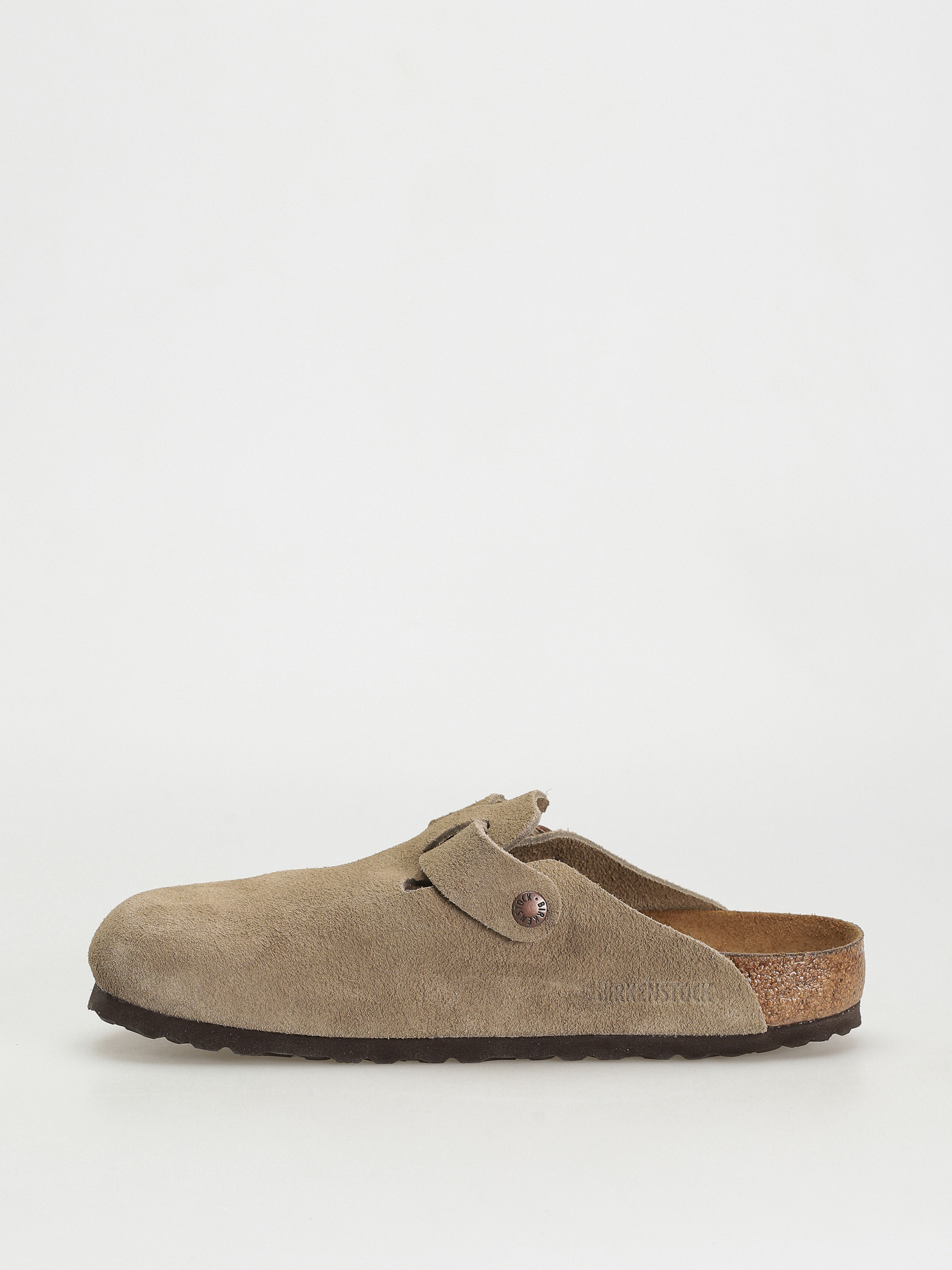Birkenstock Boston Suede Regular Flip-flops (taupe)