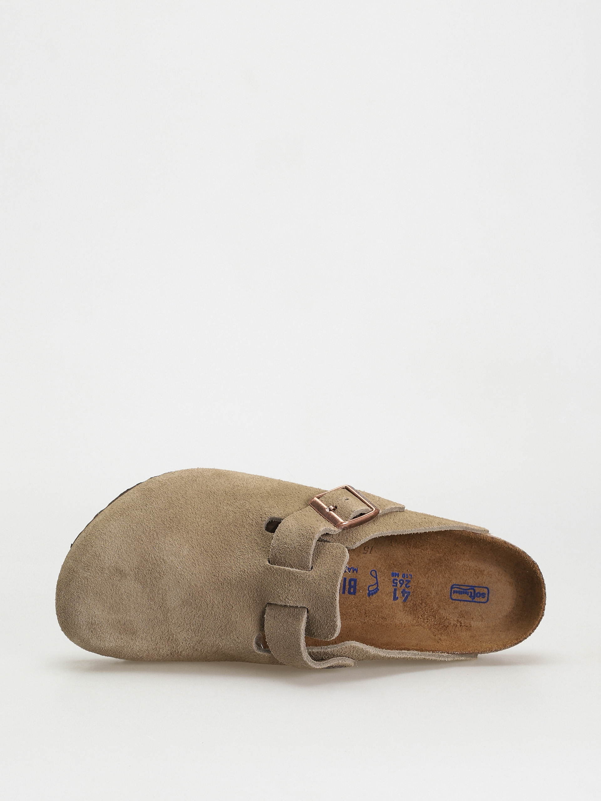 Birkenstock Boston Suede Regular Flip-flops (taupe)