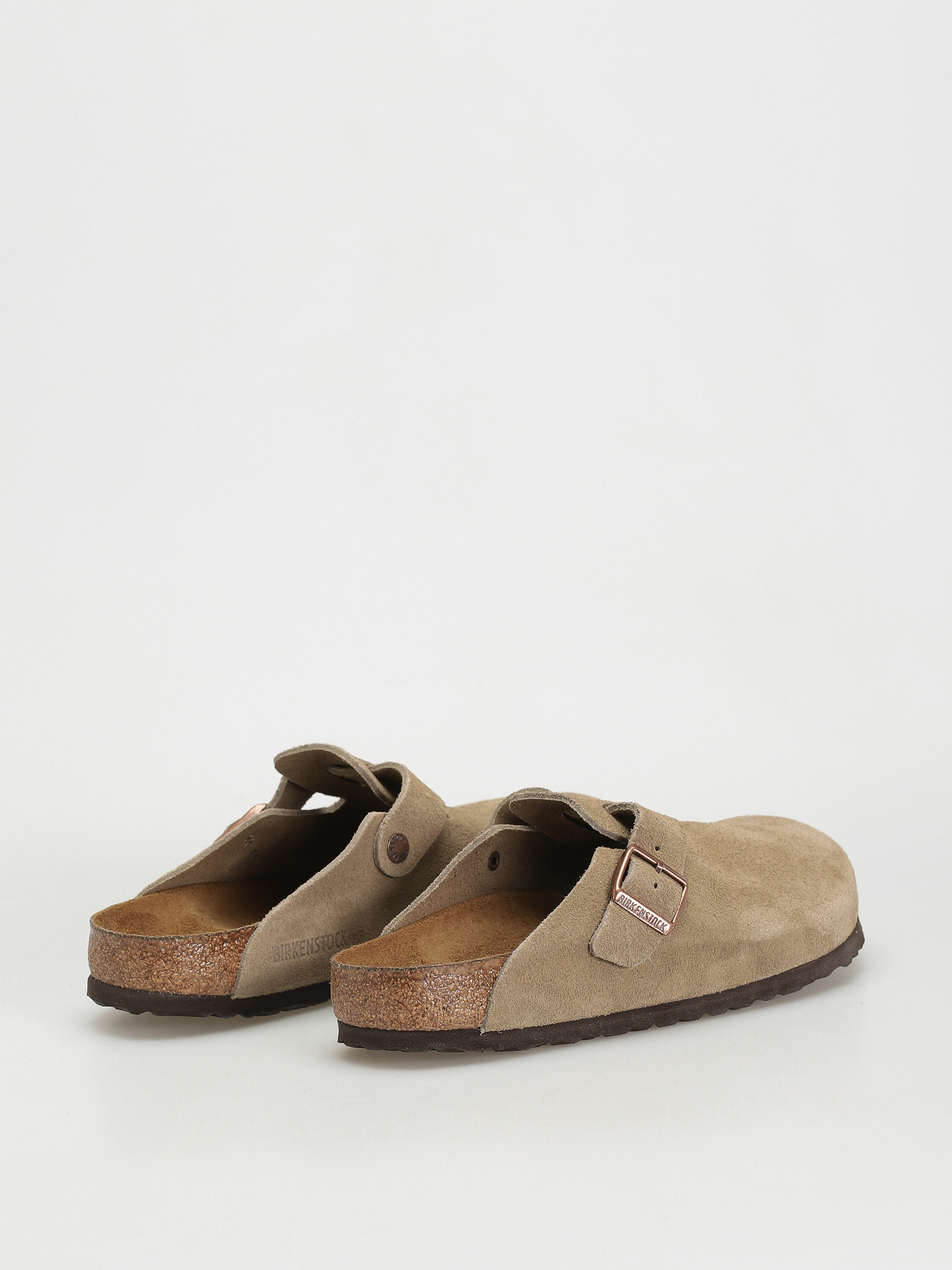 Birkenstock Boston Suede Regular Flip-flops (taupe)