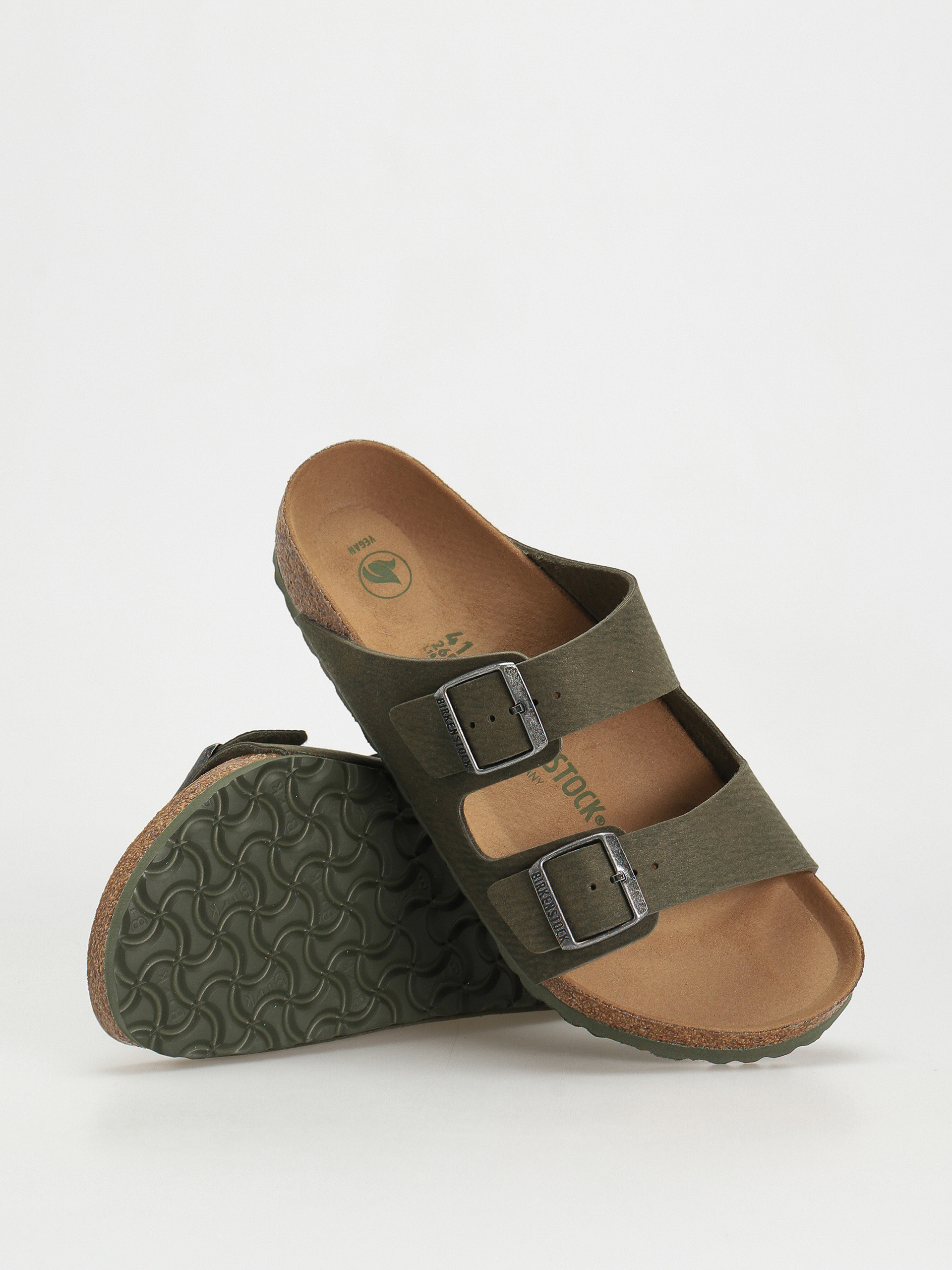 Birkenstock Arizona Vegan Regular Flip-flops (desert dust thyme)
