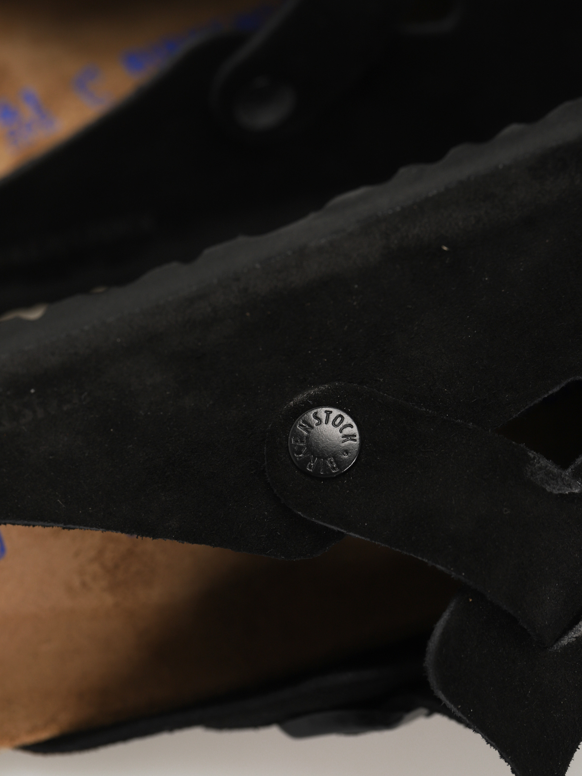 Birkenstock Boston Suede Regular Sandalen (black)