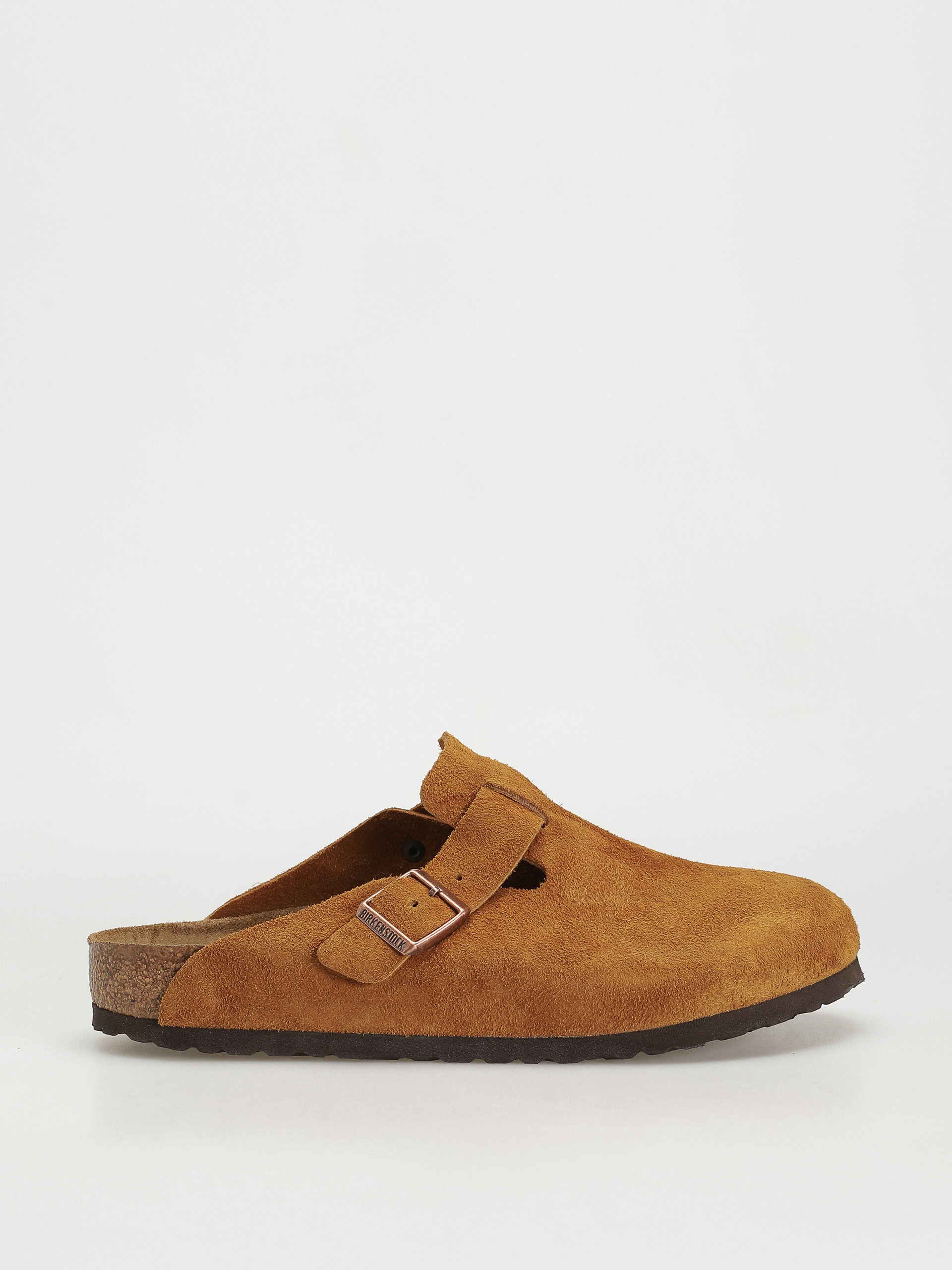 Birkenstock Boston Suede Regular Flip-flops (mink)