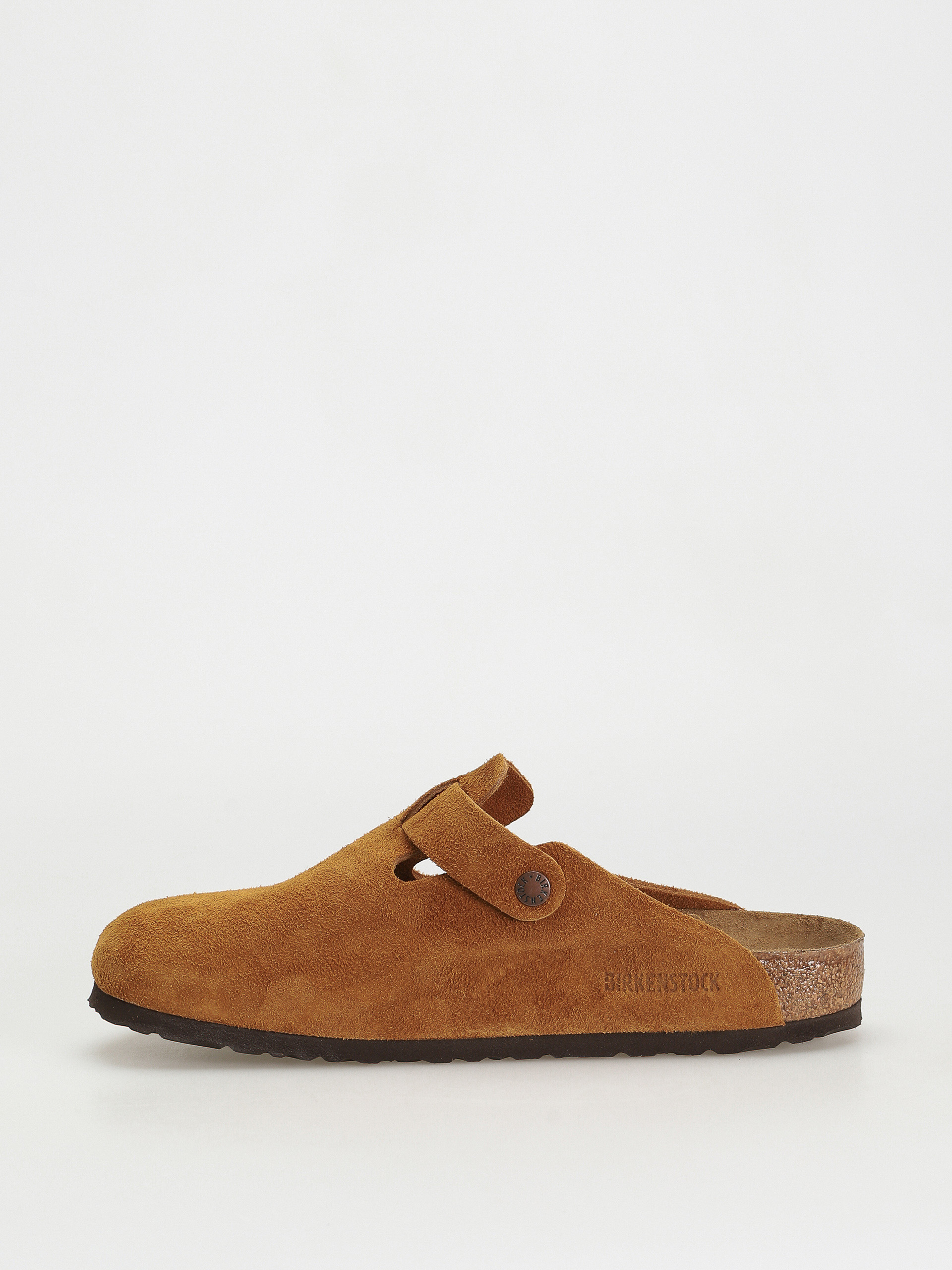Birkenstock Boston Suede Regular Flip-flops (mink)