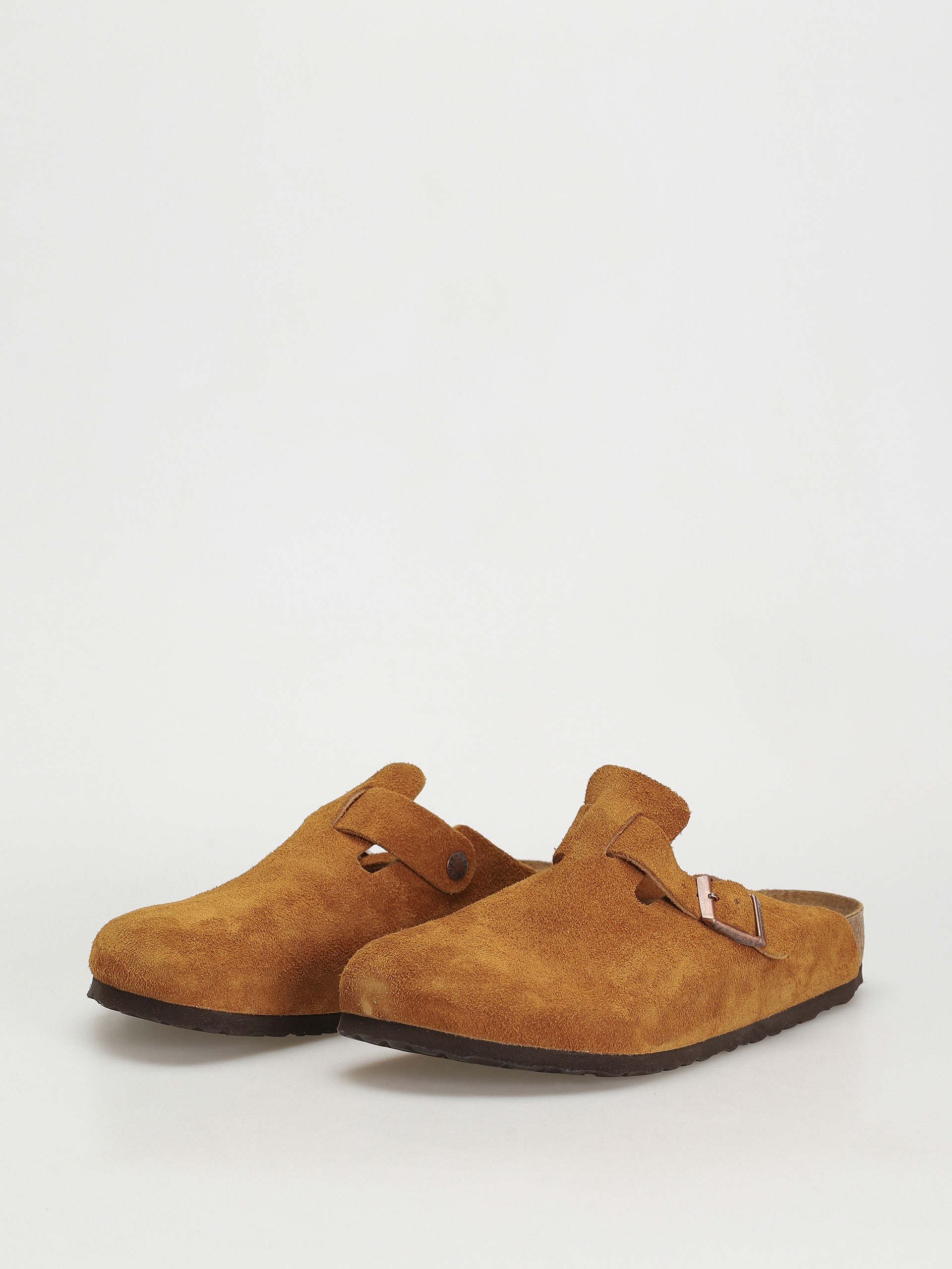 Birkenstock Boston Suede Regular Flip-flops (mink)