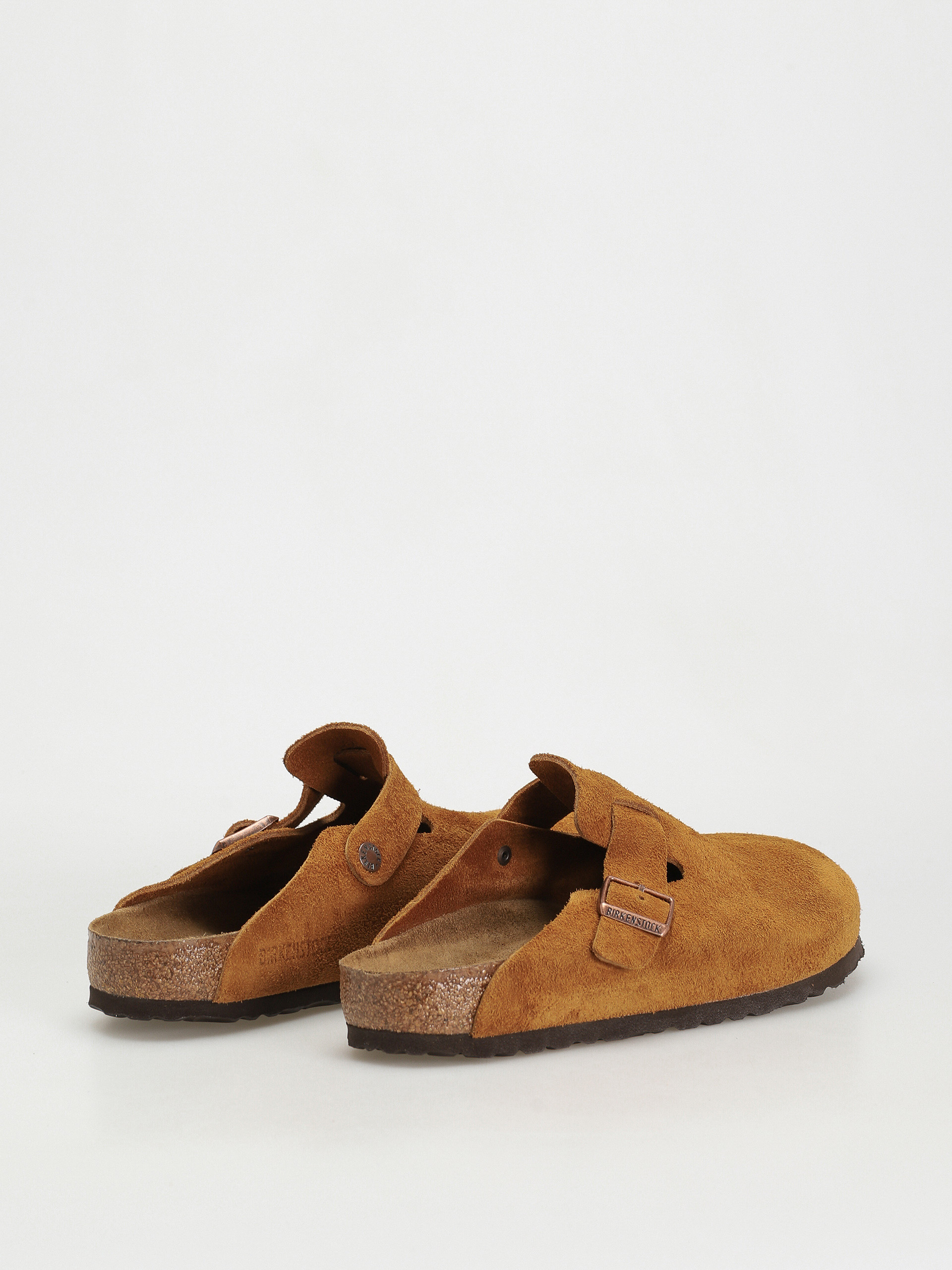 Birkenstock Boston Suede Regular Flip-flops (mink)