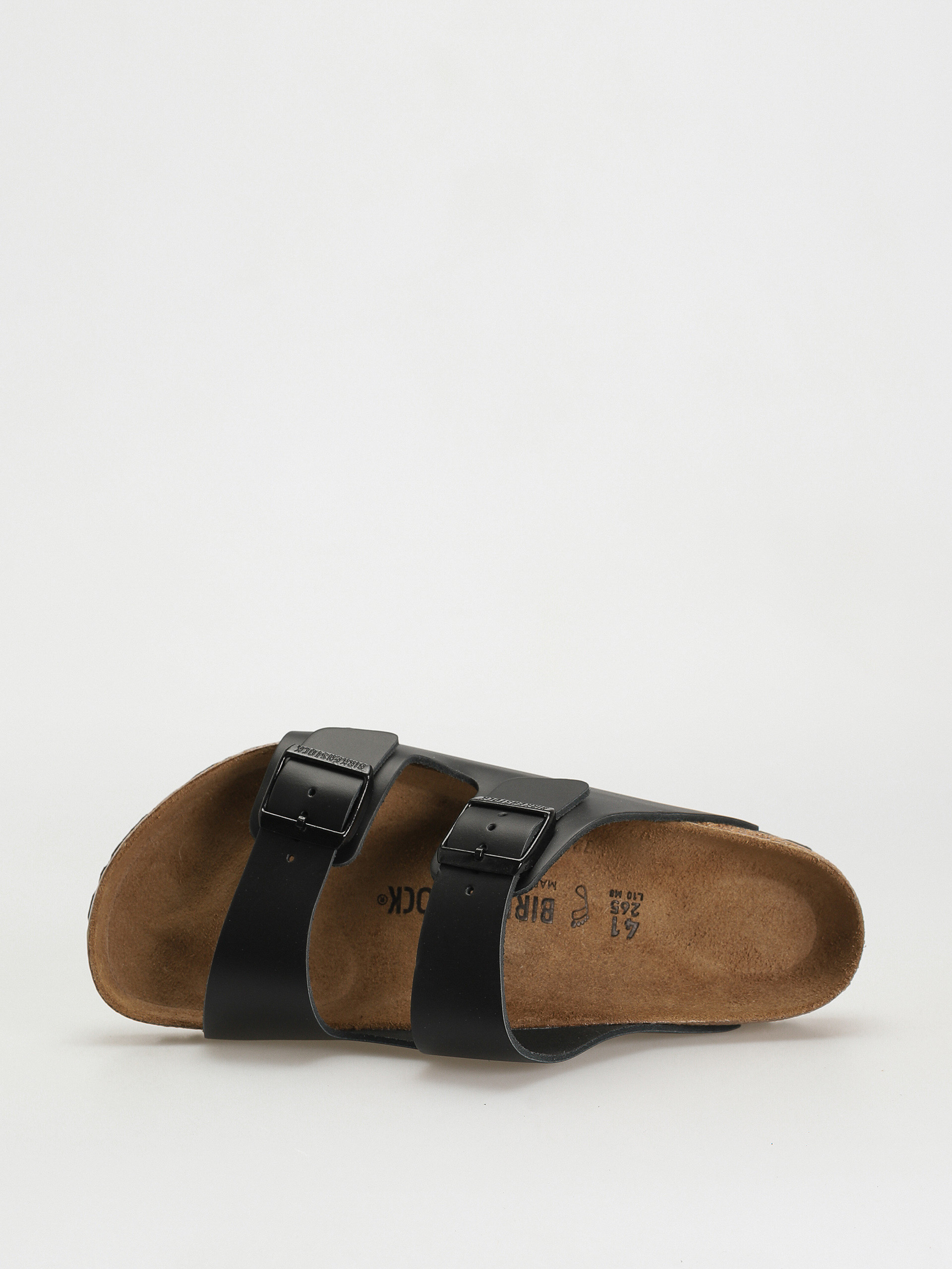 Birkenstock Arizona Natural Leather Regular Sandalen (black)