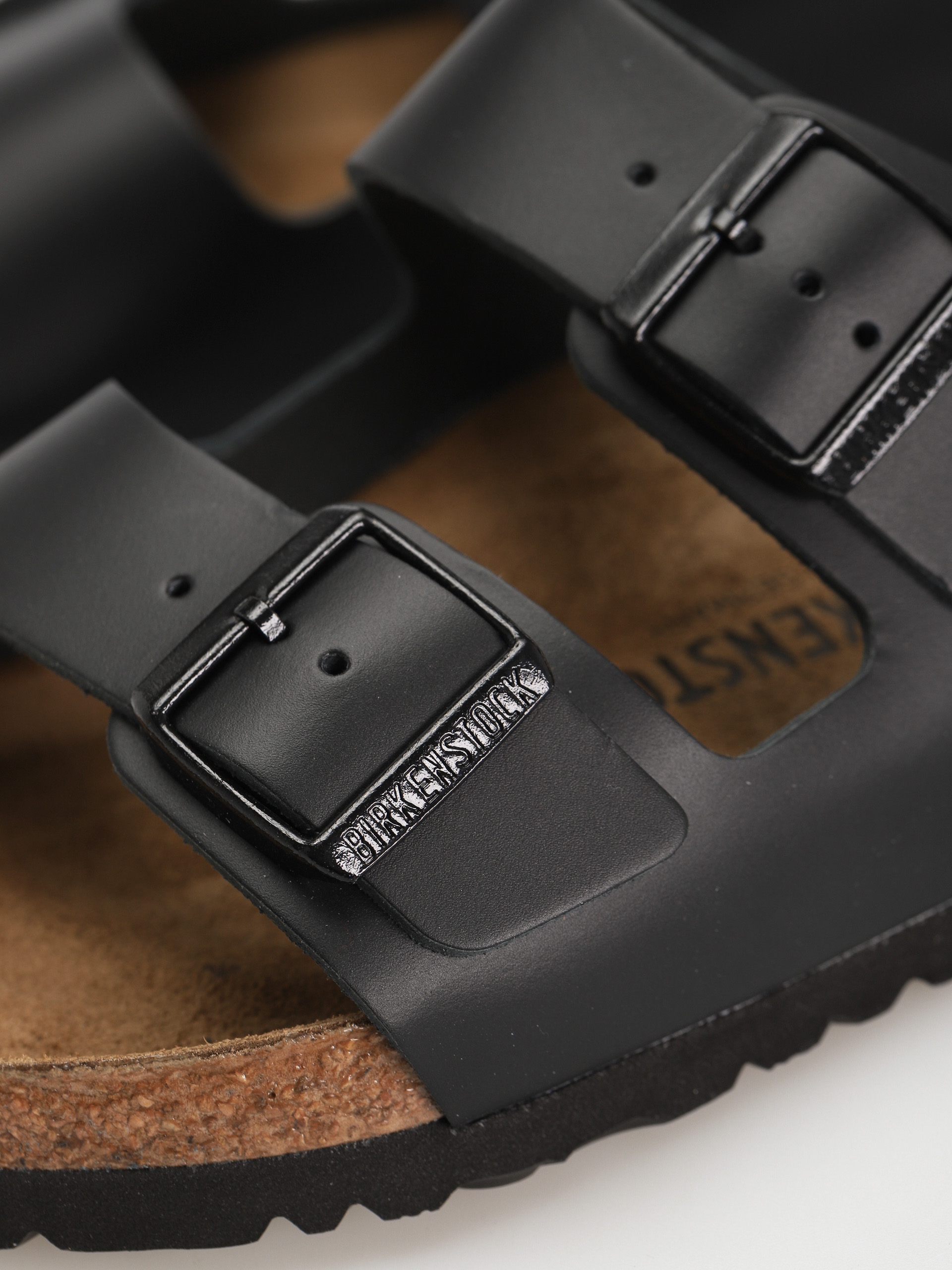 Birkenstock Arizona Natural Leather Regular Sandalen (black)