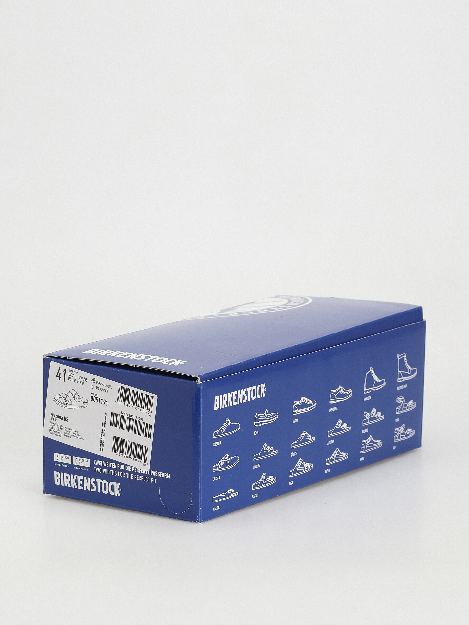 Birkenstock Arizona Natural Leather Regular Sandalen (black)