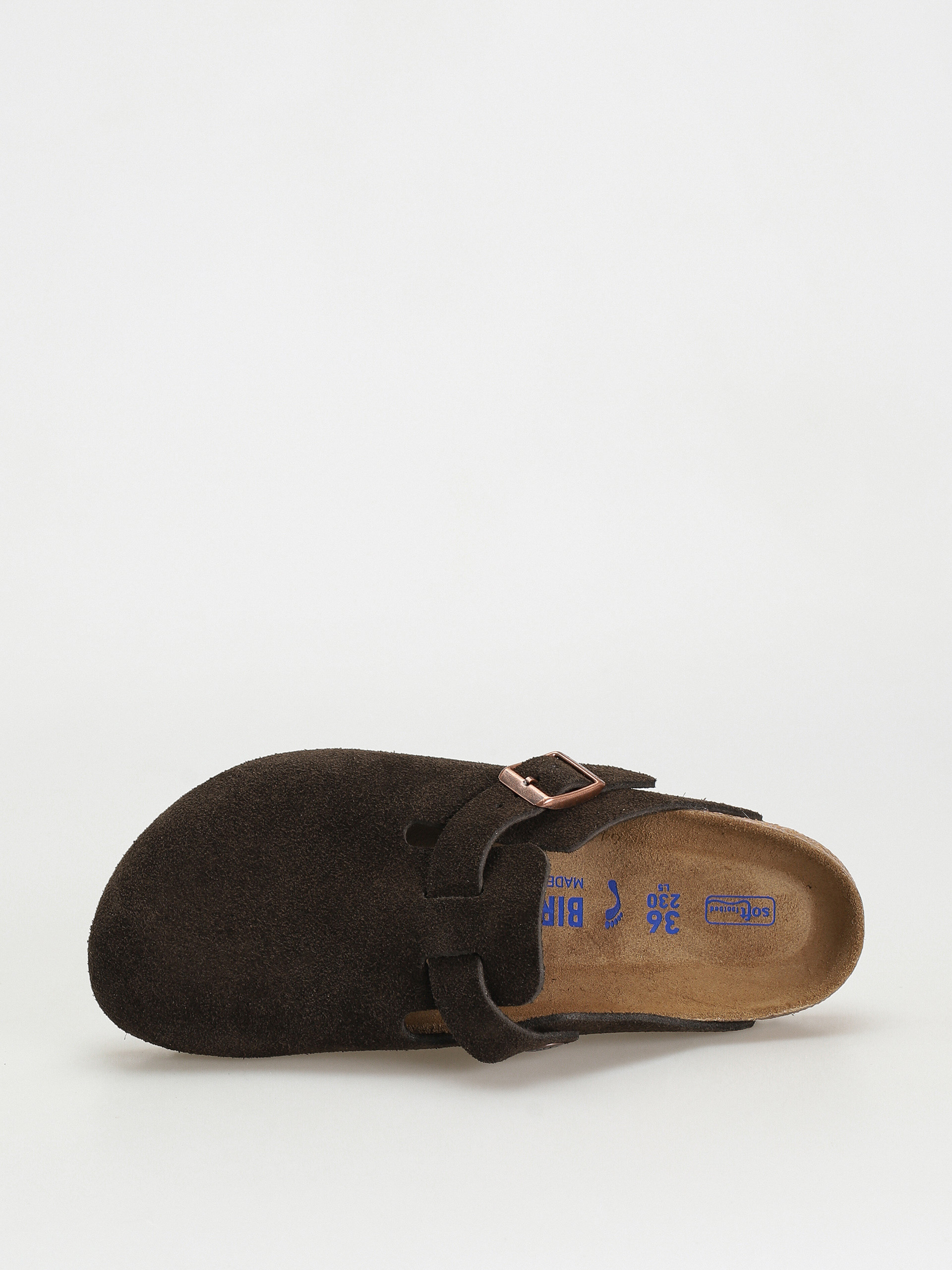 Birkenstock Boston SFB Suede Narrow Flip-flops Wmn (mocha)