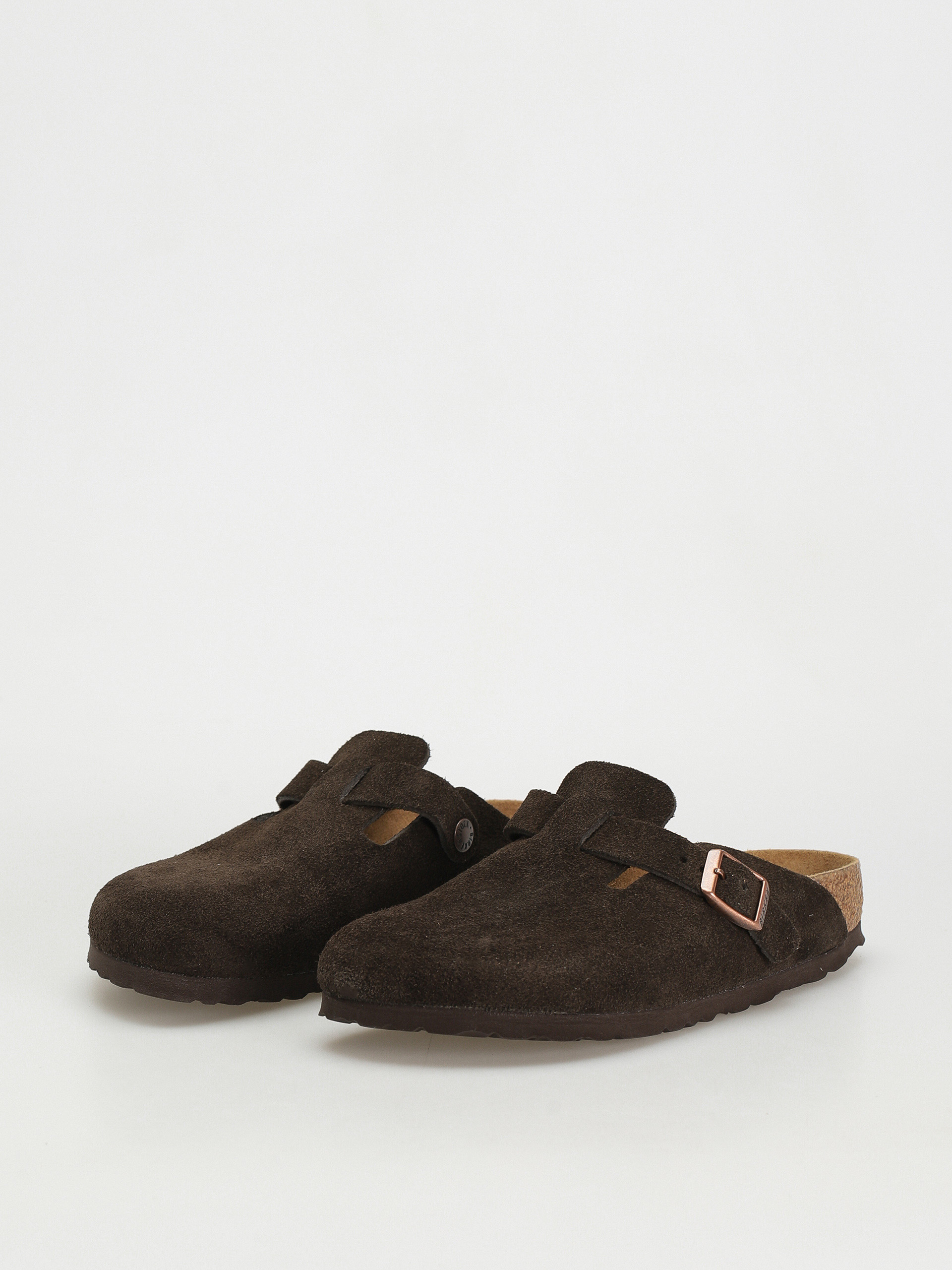 Birkenstock Boston Suede Narrow Flip-flops Wmn (mocha)