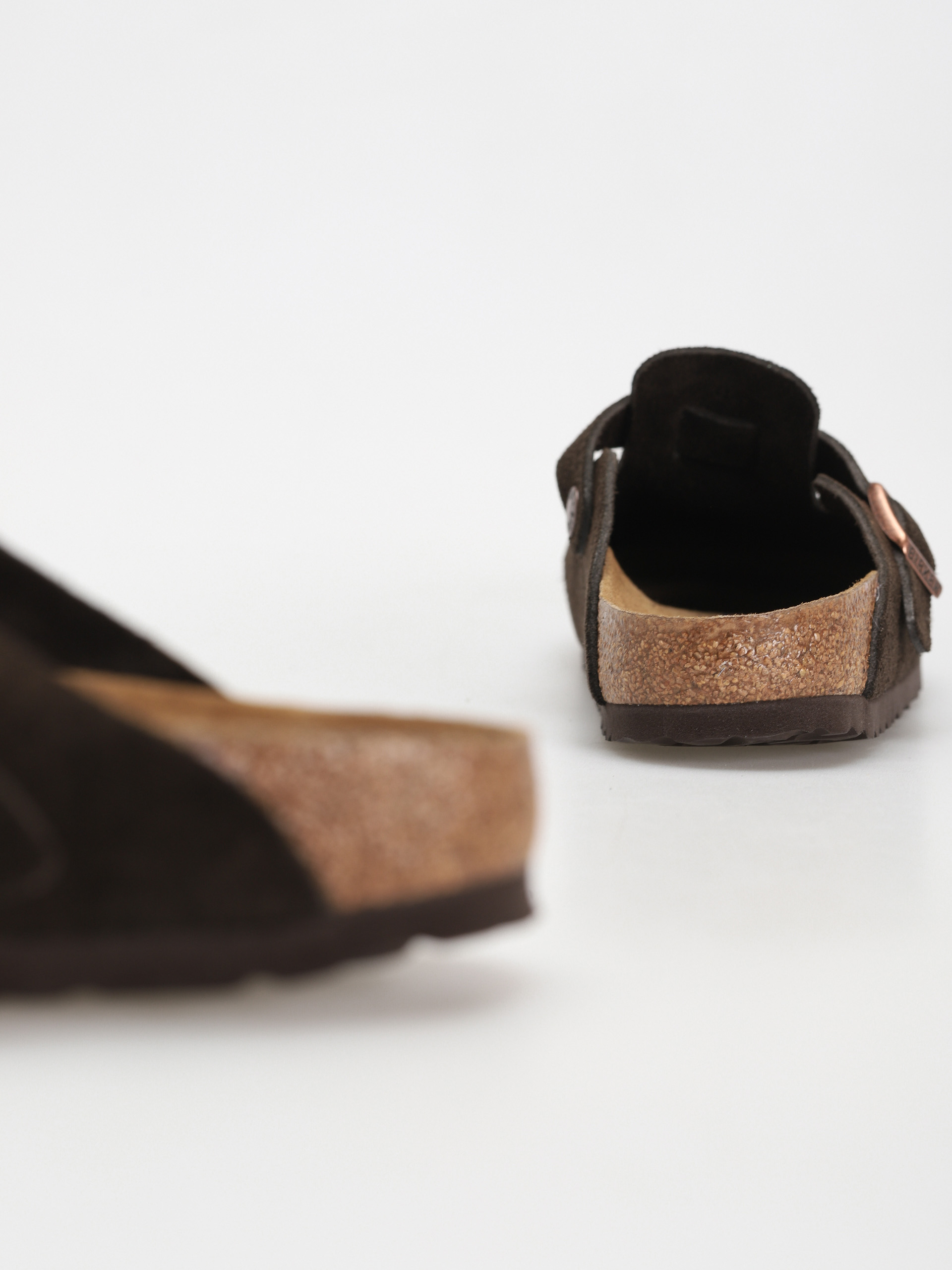 Birkenstock Boston Suede Narrow Flip-flops Wmn (mocha)