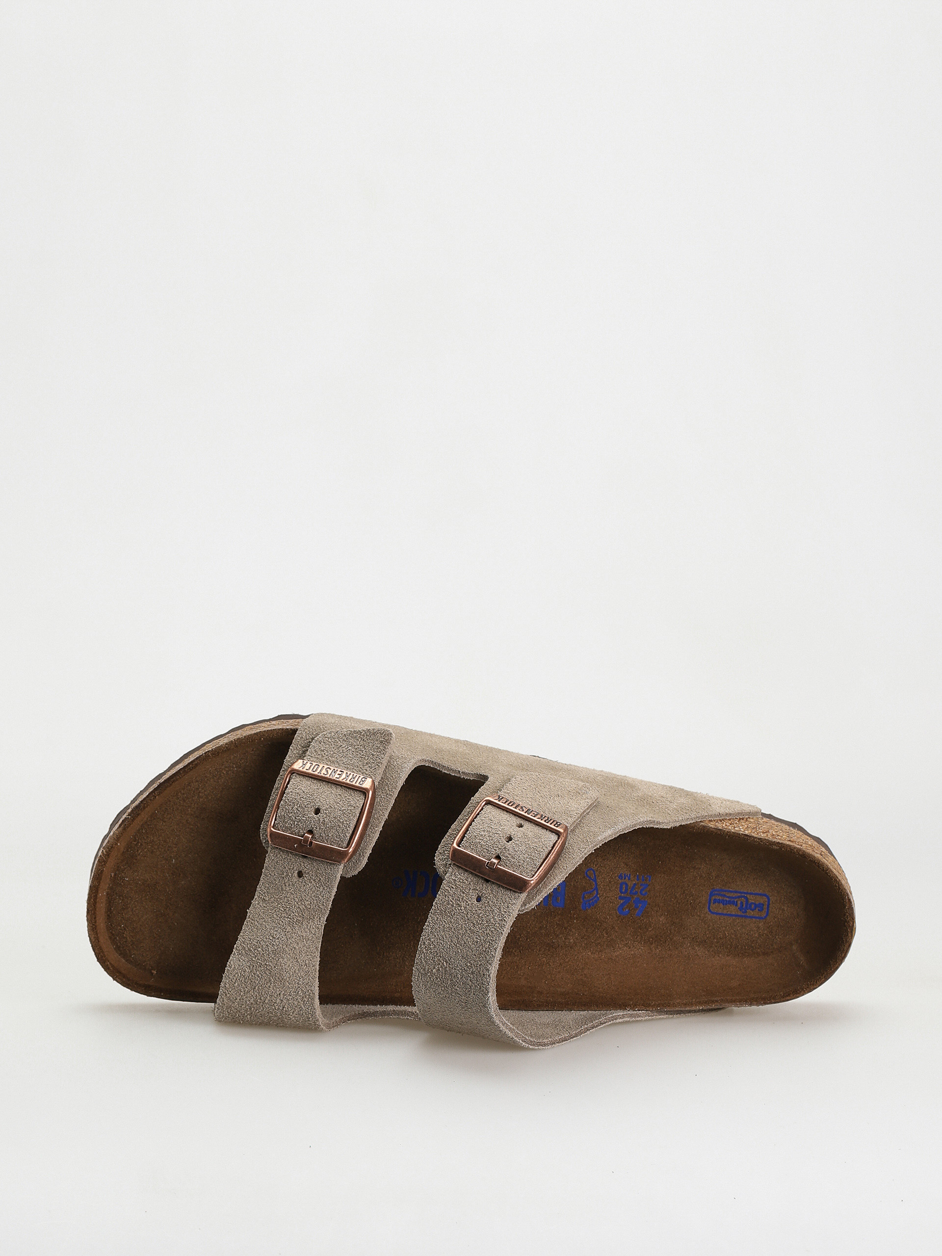 Birkenstock Arizona Suede Regular Flip flops (taupe)
