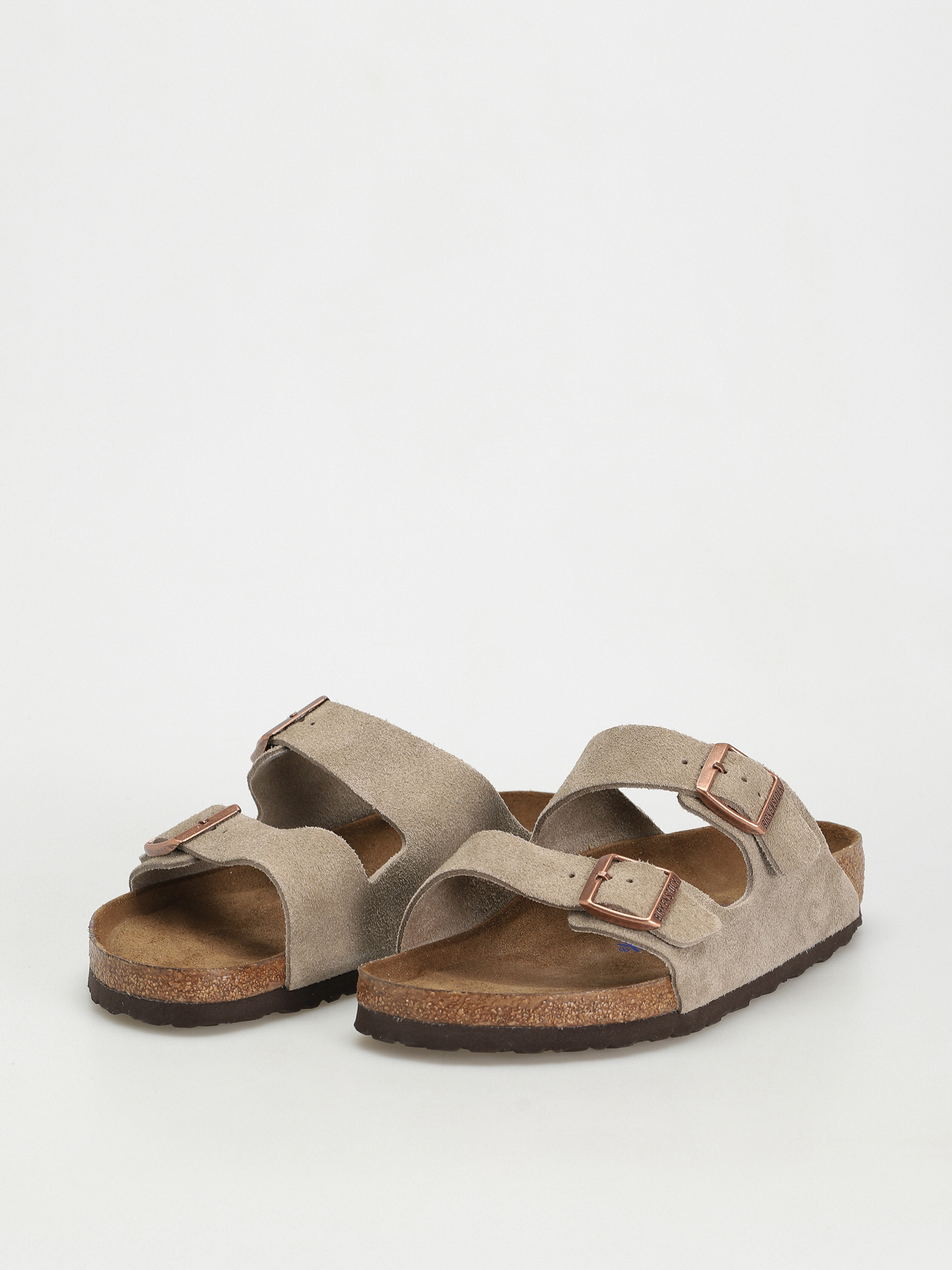 Birkenstock Arizona Suede Regular Flip flops (taupe)