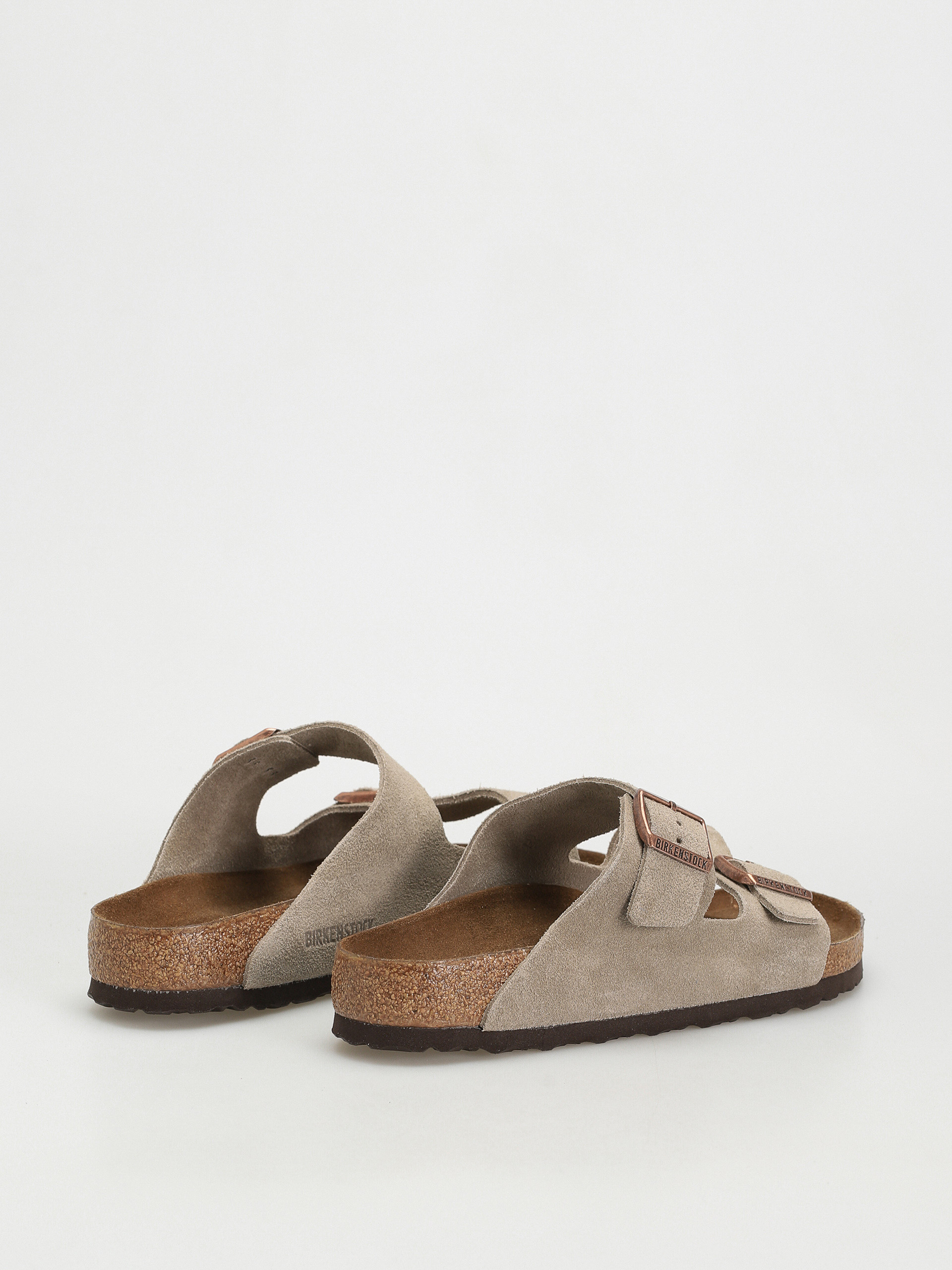 Birkenstock Arizona Suede Regular Flip flops (taupe)