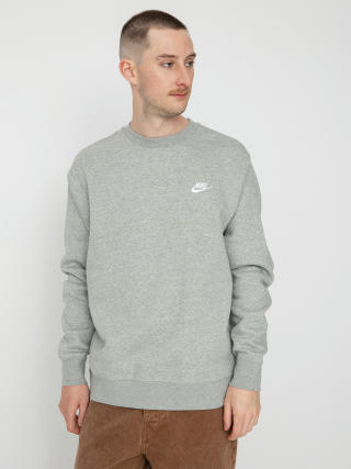 Nike SB Club Sweatshirt (dk grey heather/white)