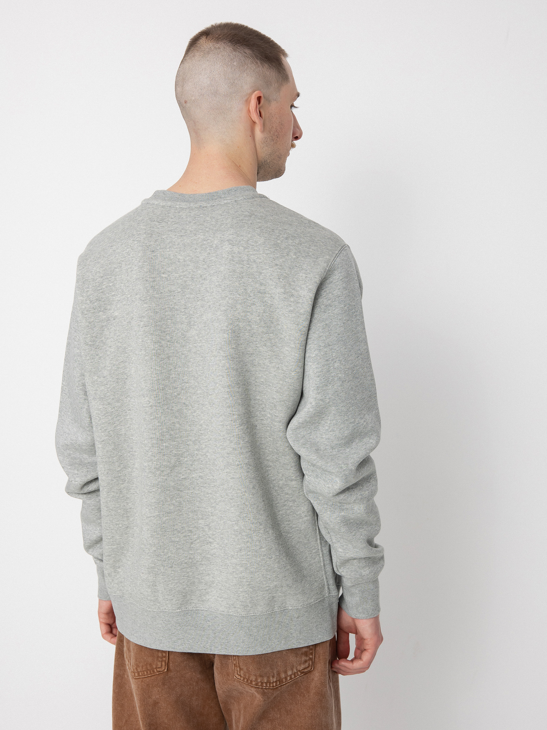 Nike SB Club Sweatshirt (dk grey heather/white)