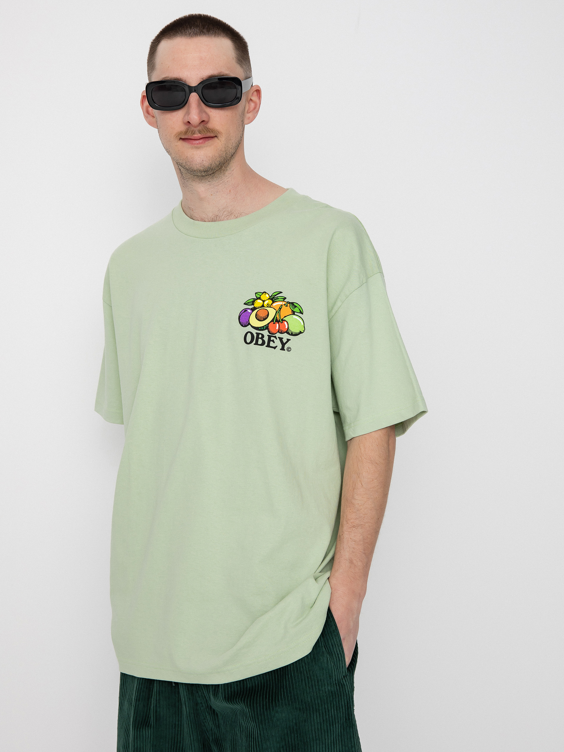OBEY Bowl Of Fruit T-Shirt (cucumber)